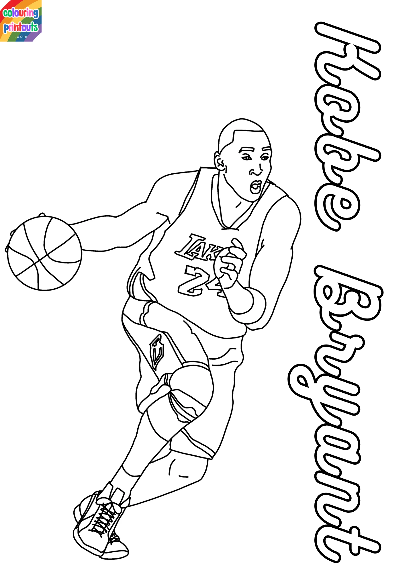 Kobe Bryant Coloring Pages