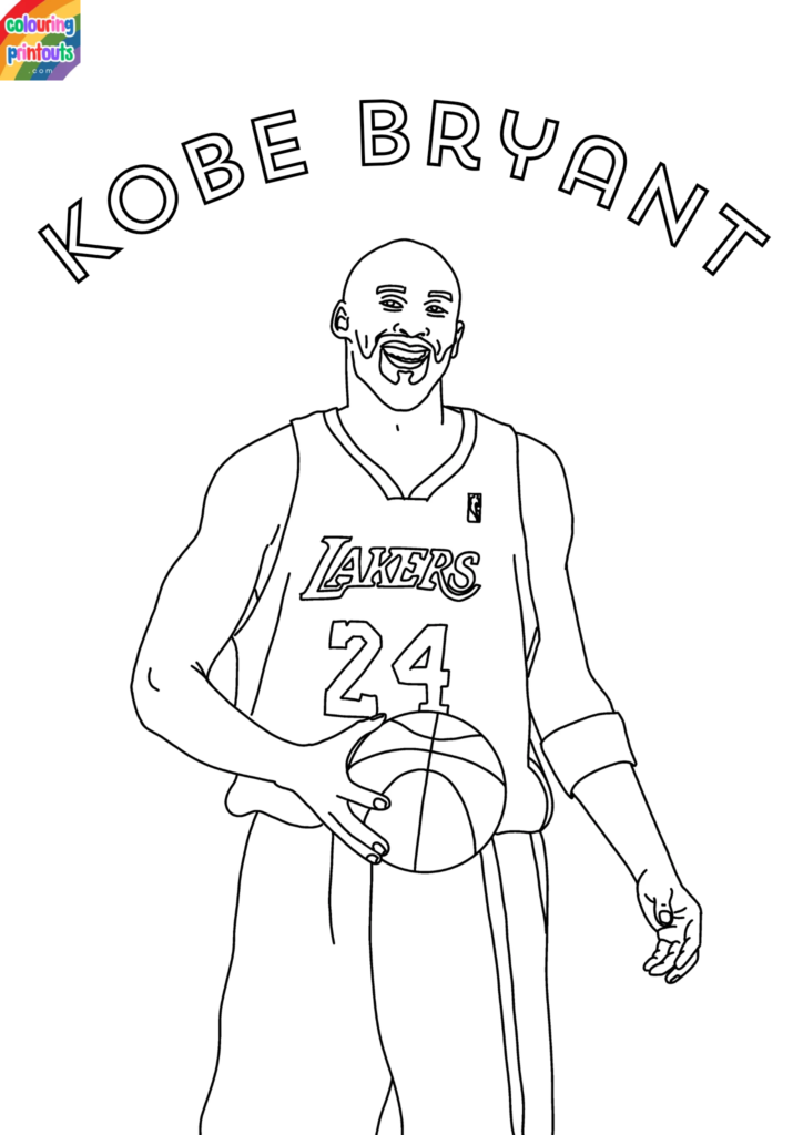 Kobe Bryant Coloring Pages