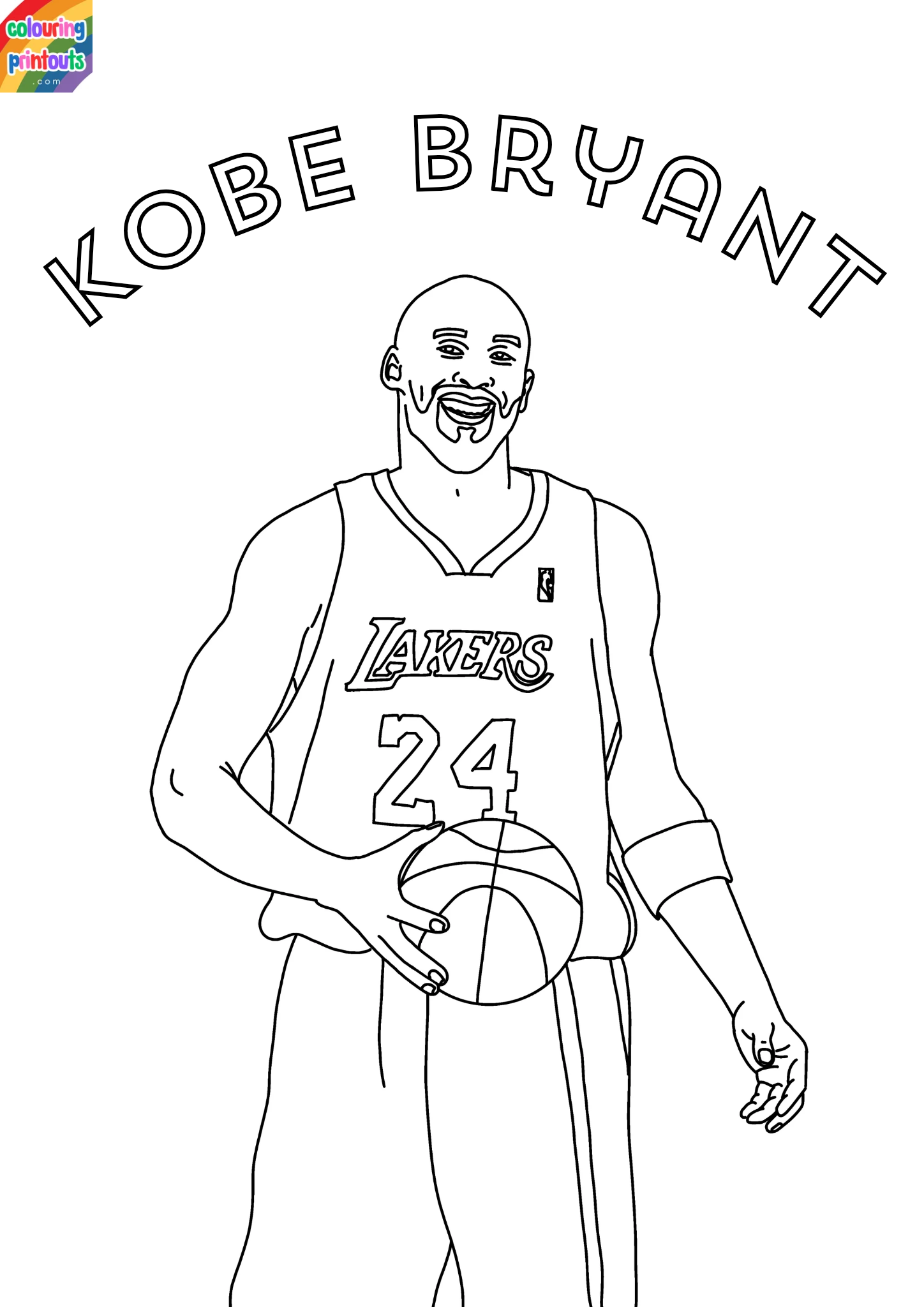Kobe Bryant Coloring Pages