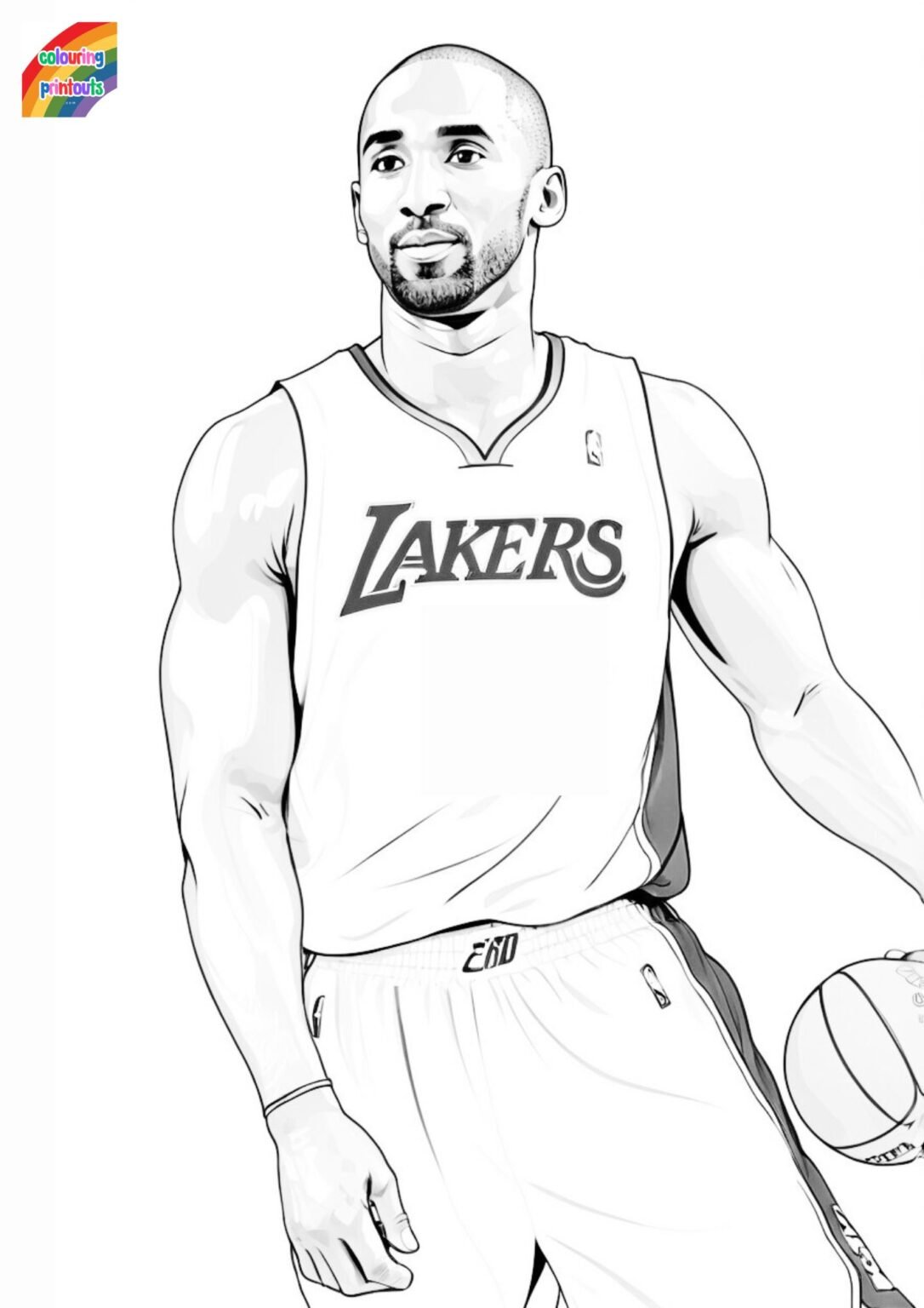 Kobe Bryant Coloring Pages ( Free Printables )