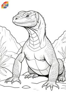 komodo dragon coloring (2)