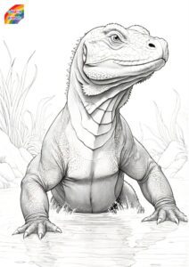 komodo dragon coloring (3)