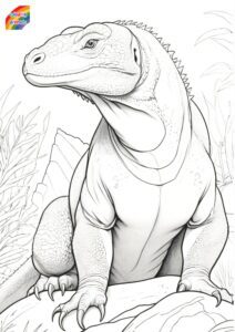 komodo dragon coloring pages (1)