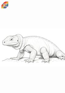 komodo dragon coloring sheets