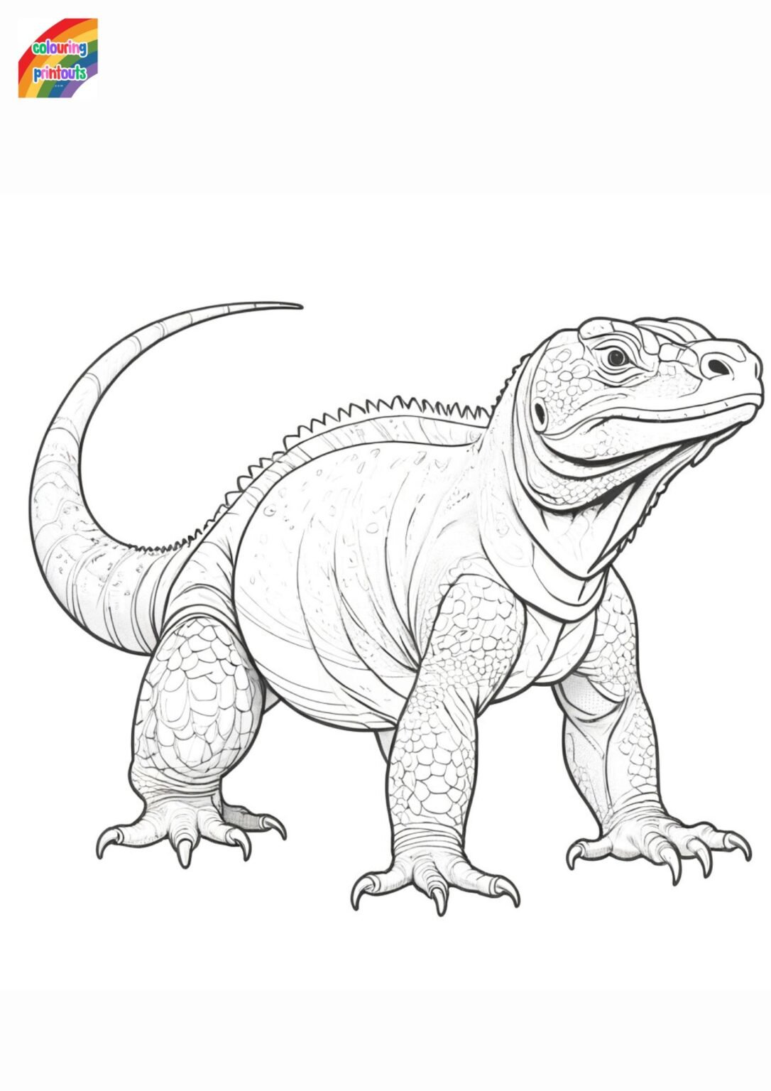 Komodo Dragon Coloring Pages ( Free Printables )