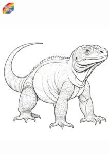 komodo dragon coloring sheets (2)