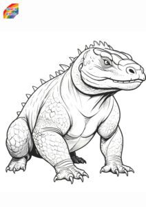 komodo dragon coloring sheets (3)
