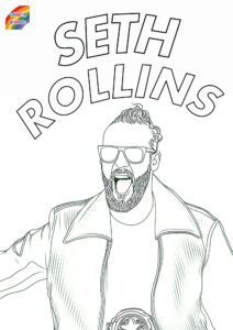 seth rollins coloring sheets (2)