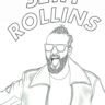 seth rollins coloring sheets (2)