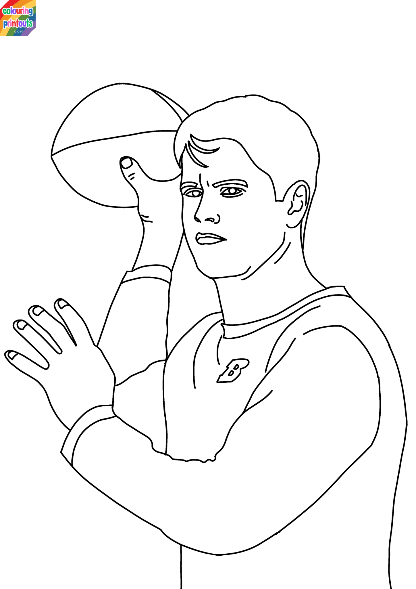 Joe Burrow Coloring Pages (2)