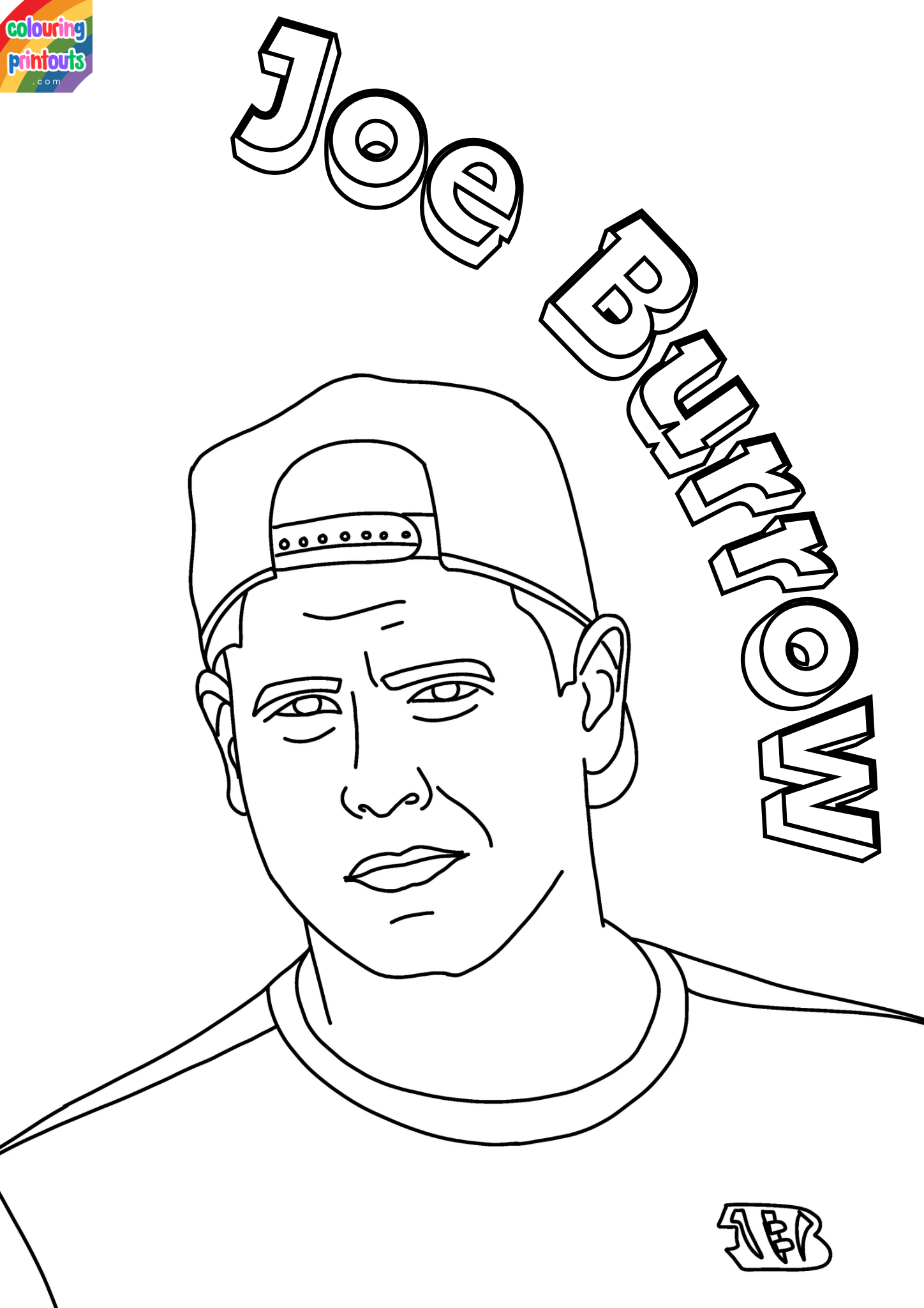 Joe Burrow Coloring Pages (6)