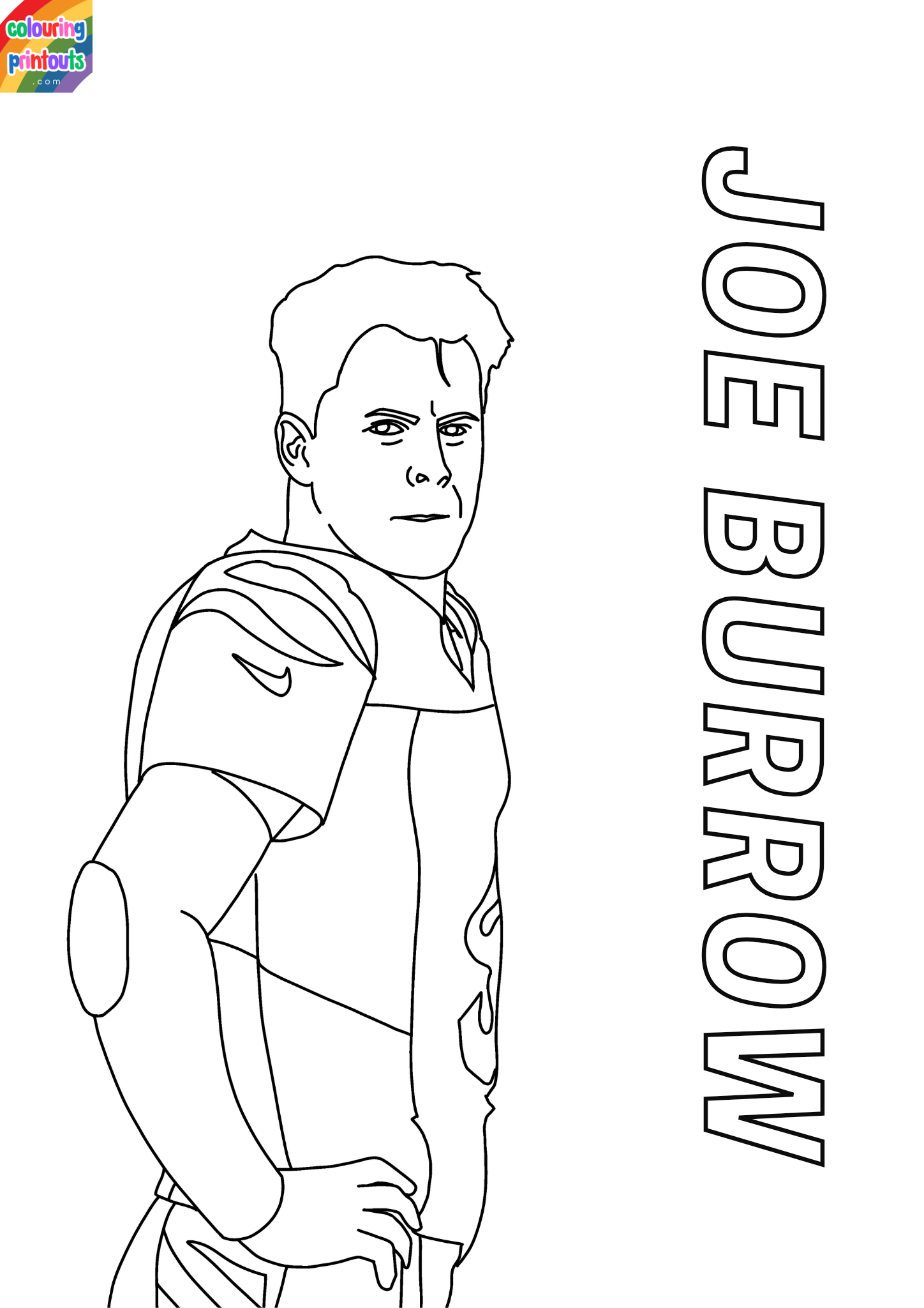 Joe Burrow Coloring Pages (7)
