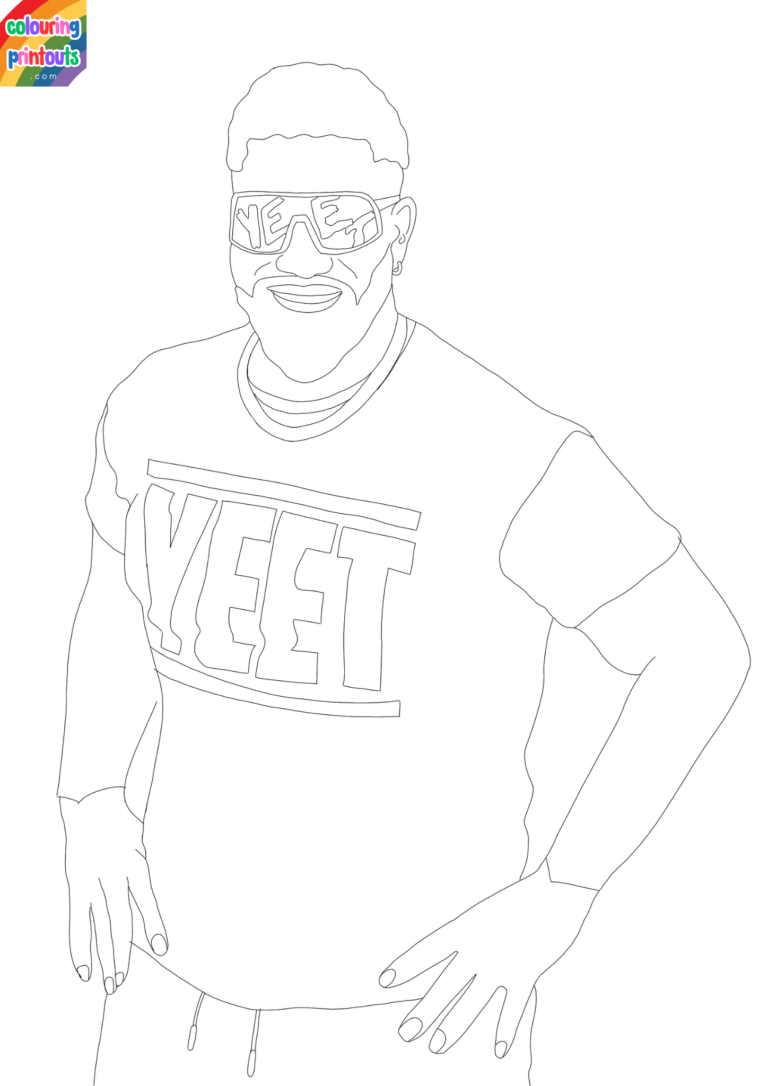 Jey Uso Coloring Pages (Free Printables)