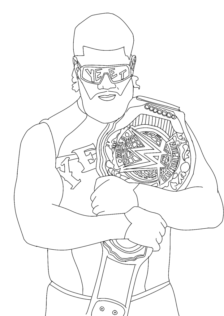 jey uso coloring pages