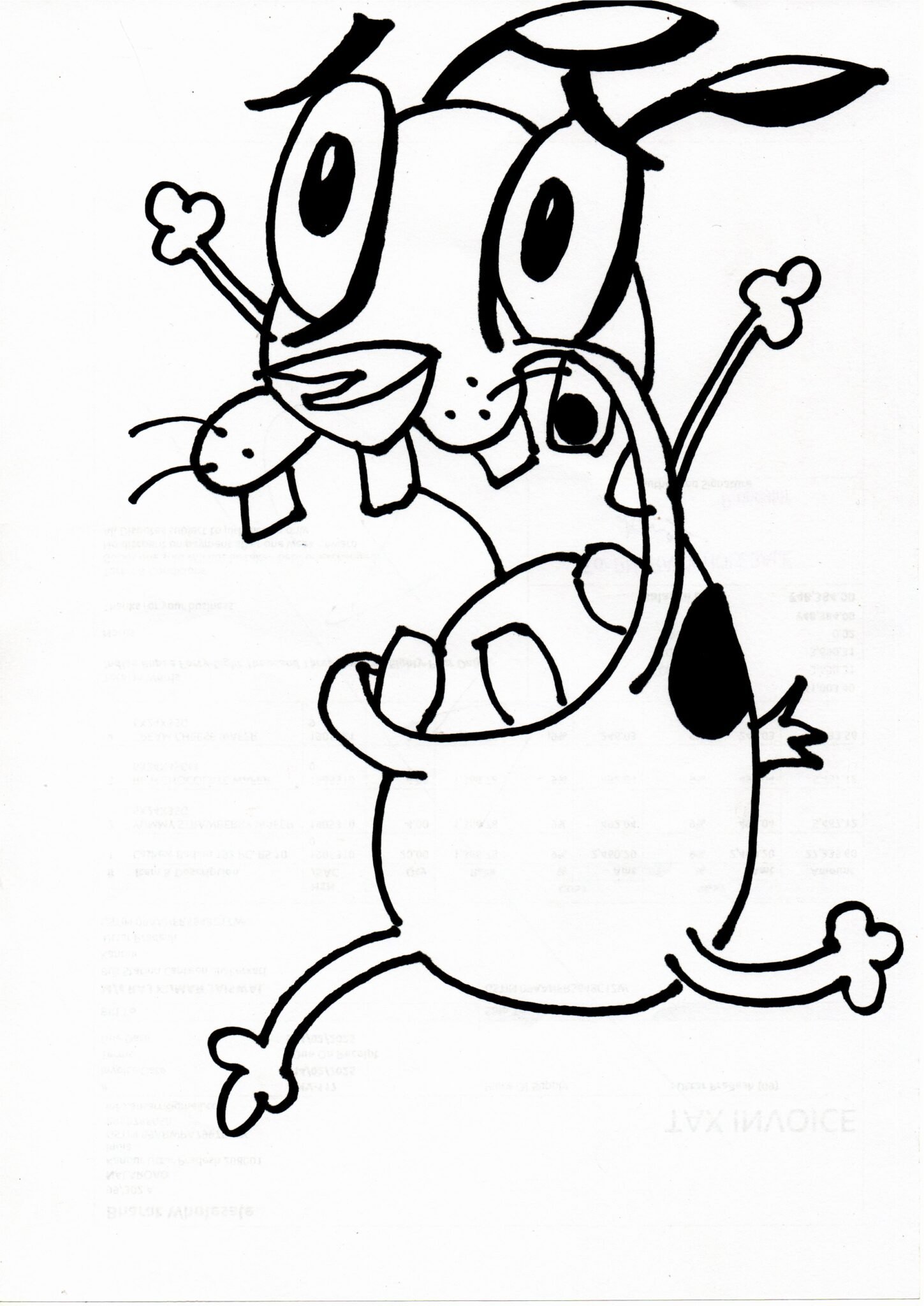 Courage The Cowardly Dog Coloring Pages [Free Printables]