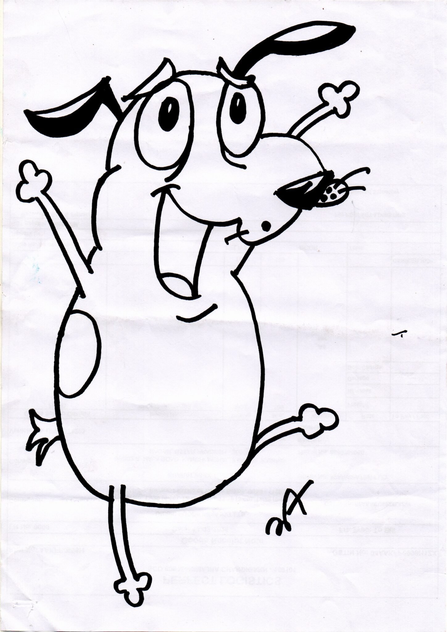 Courage The Cowardly Dog Coloring Pages [Free Printables]
