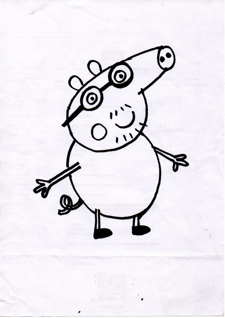 Daddy Pig Coloring Pages Printable