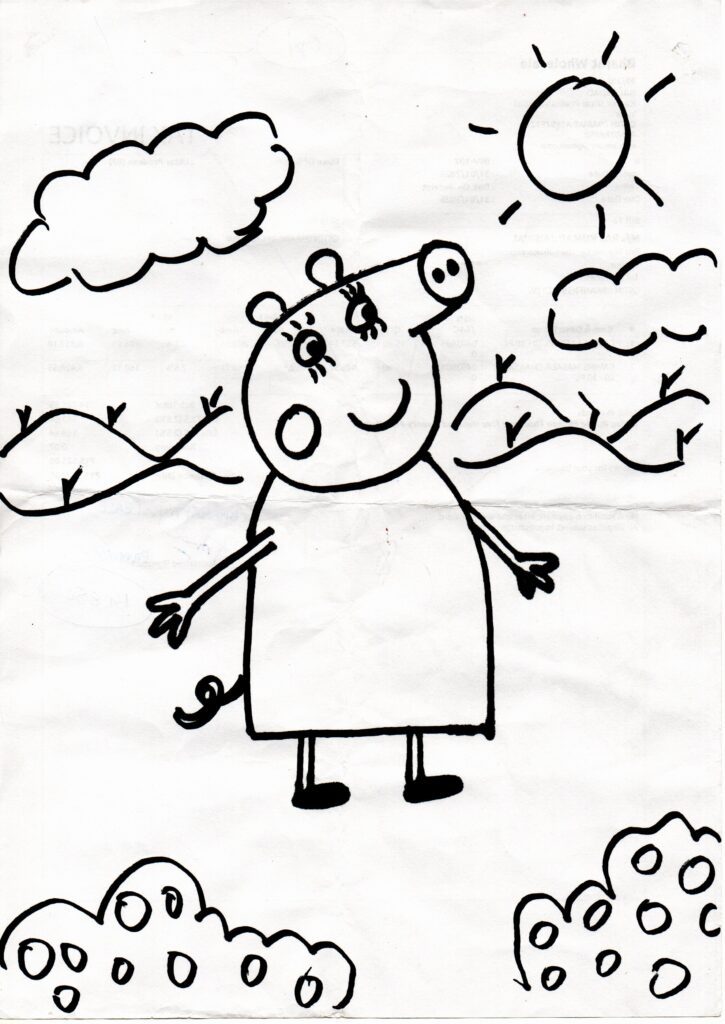 Peppa Pig Mummy Pig Coloring Pages
