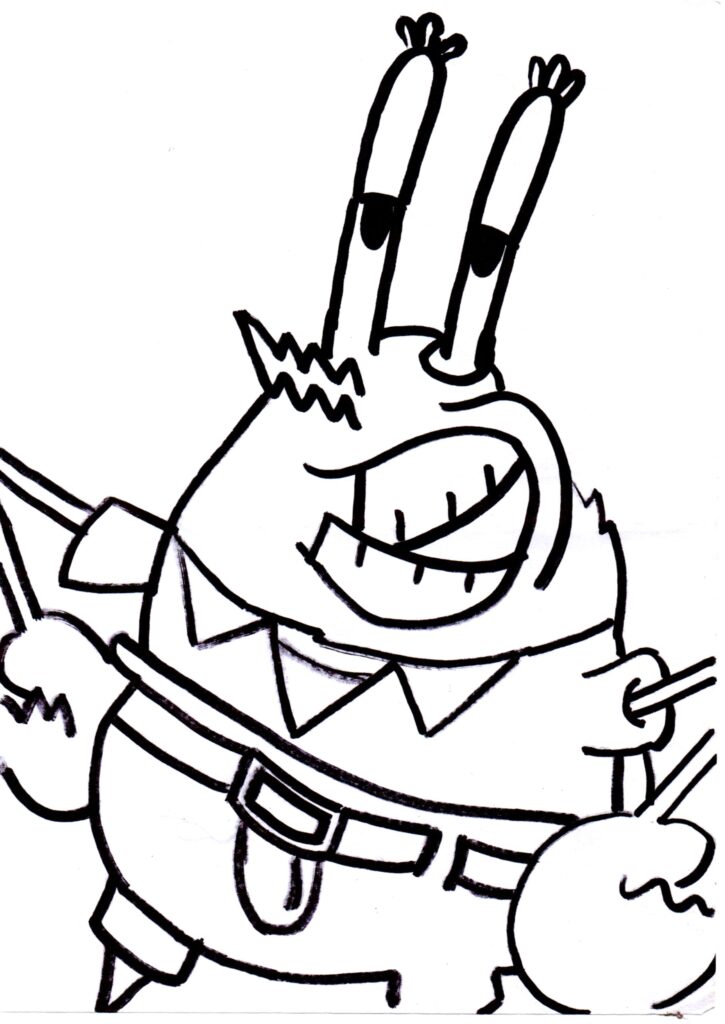 Mr Krabs Coloring Pages
