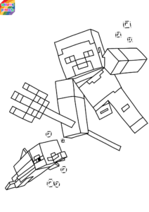 Minecraft Steve Colouring Pages (Free PDF Printables)