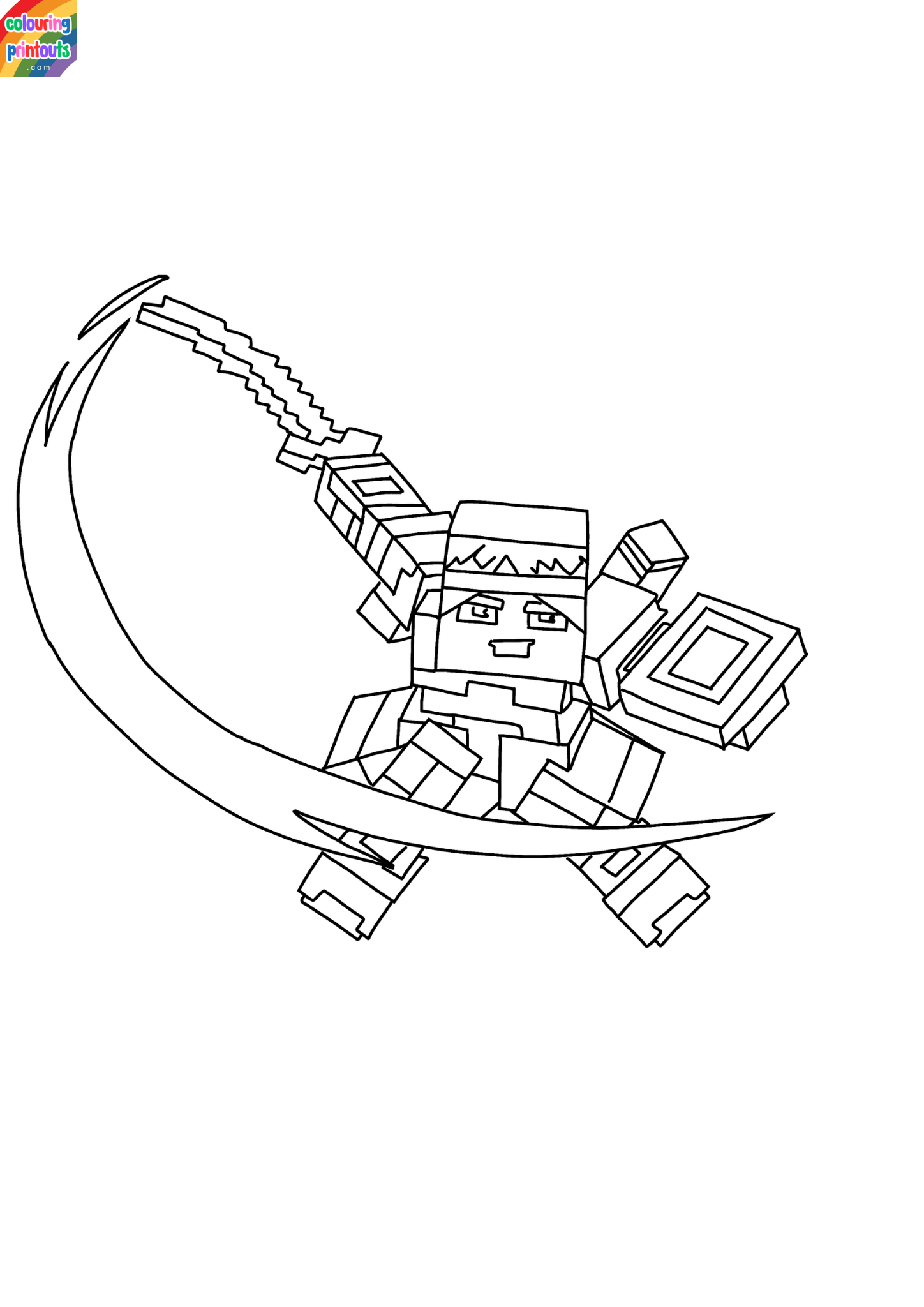 minecraft coloring pages