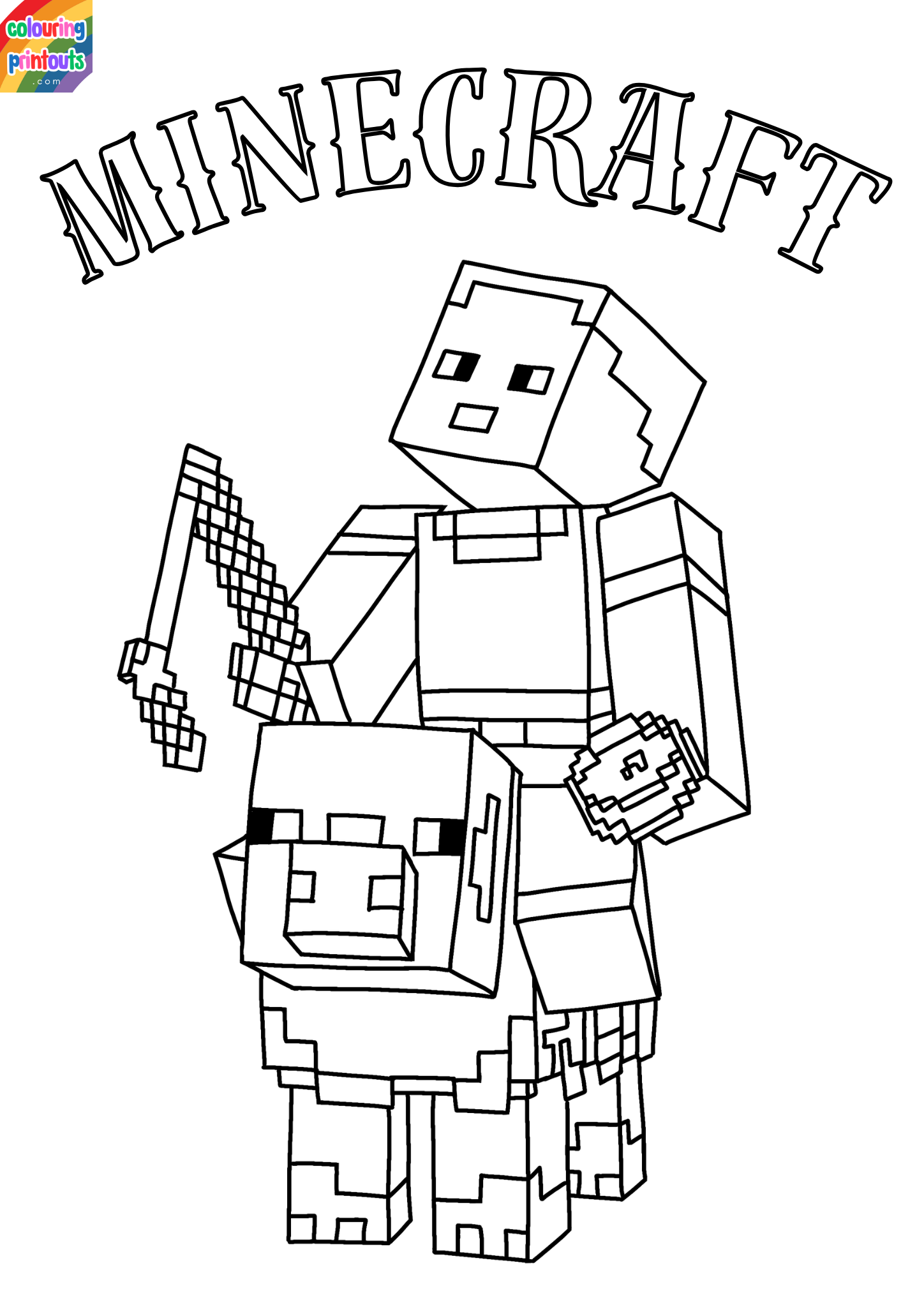 minecraft coloring pages