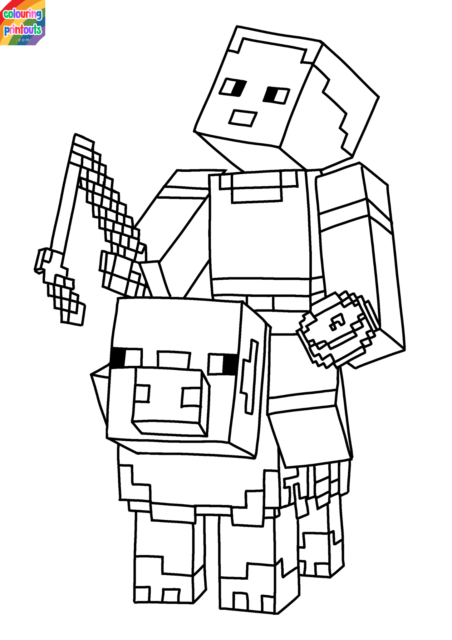minecraft coloring pages