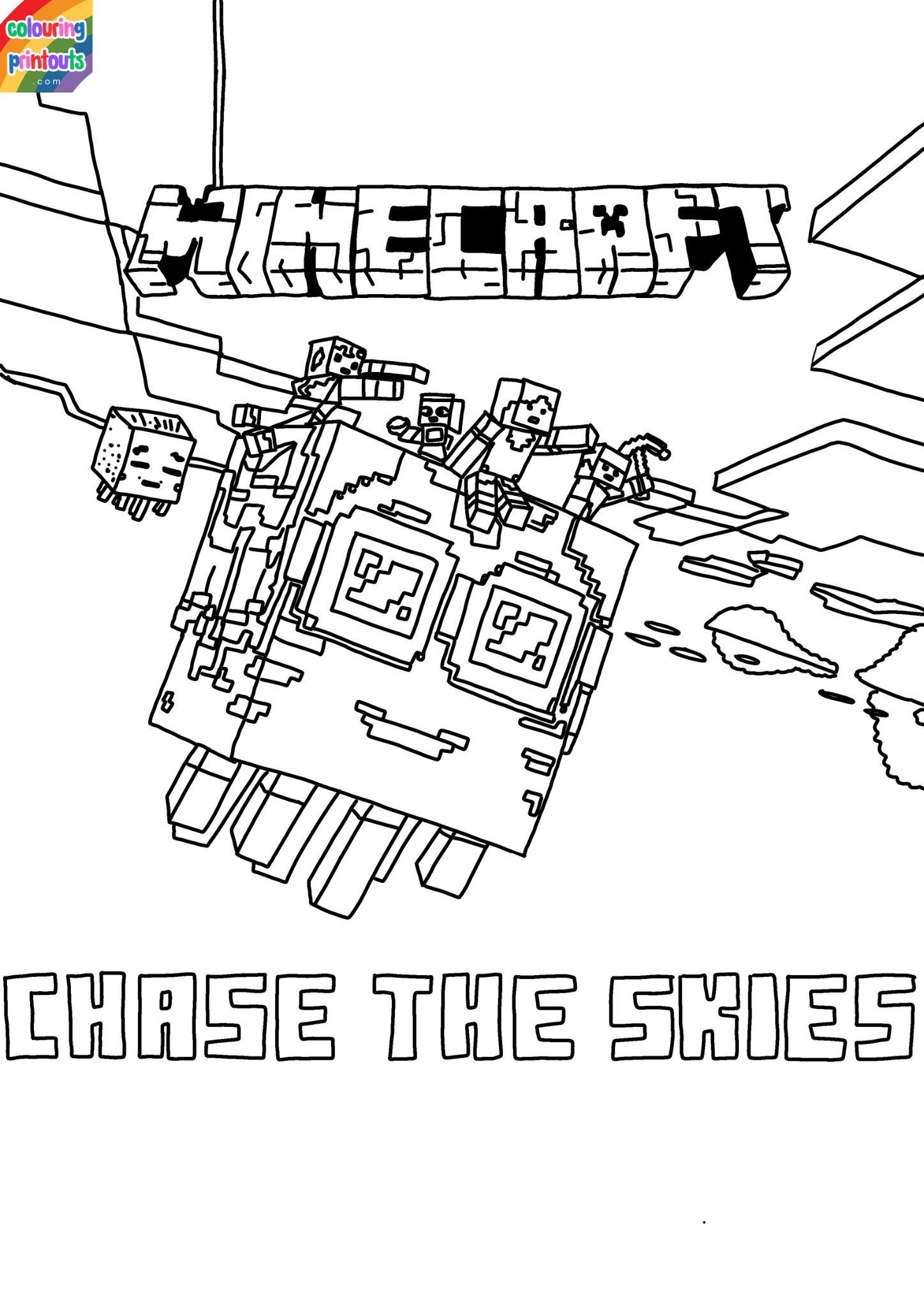 minecraft coloring pages