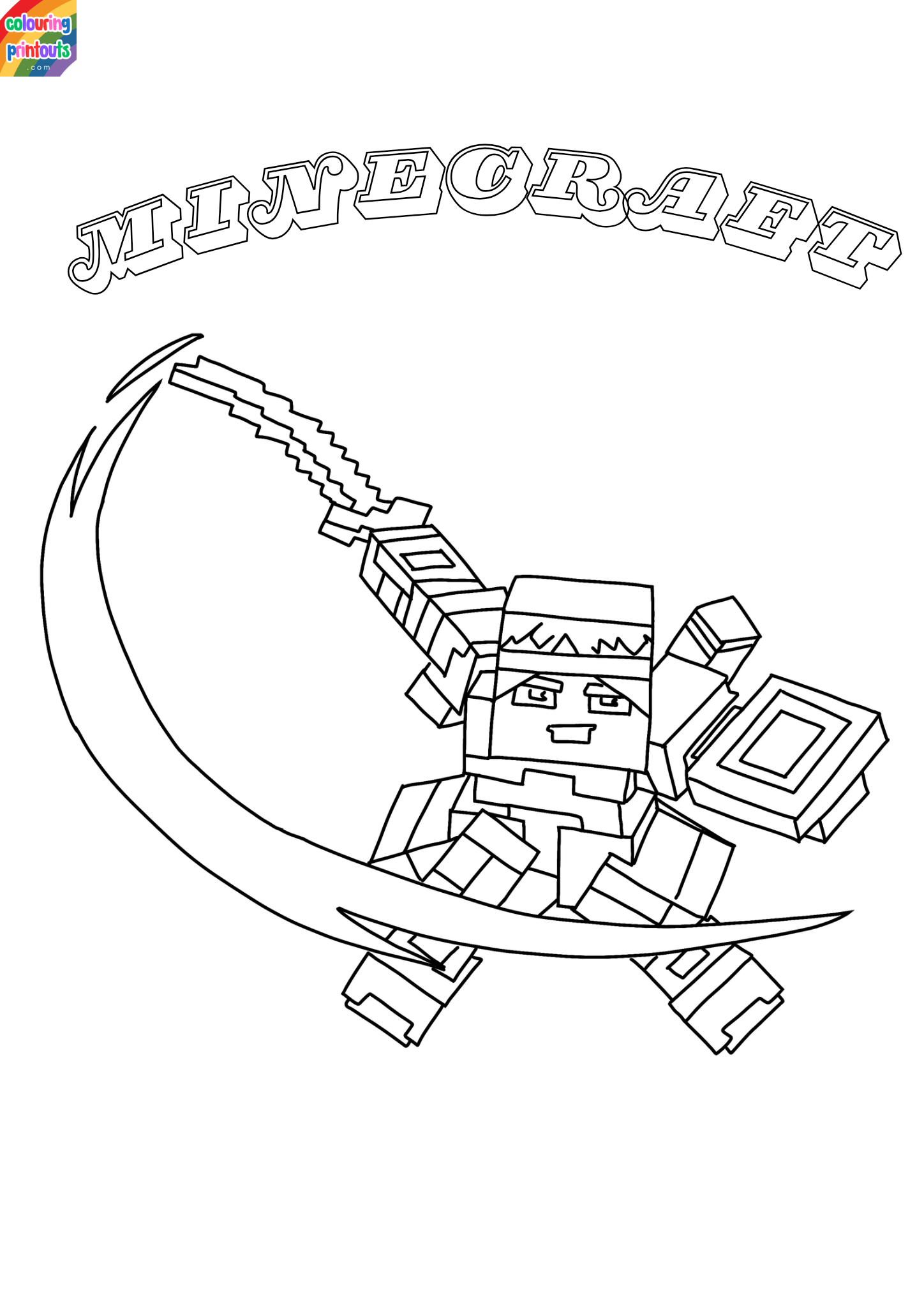 minecraft coloring pages