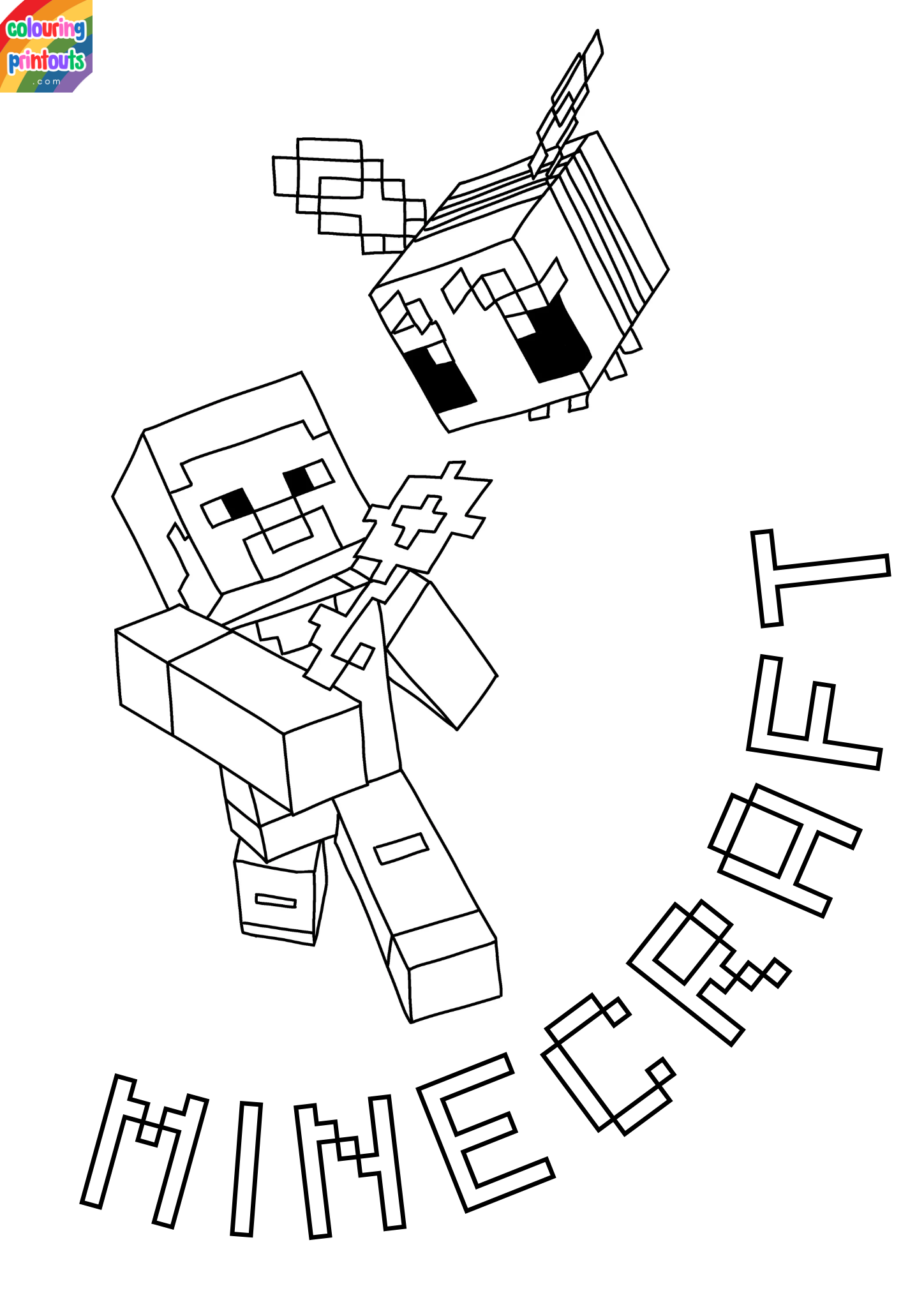 minecraft coloring pages