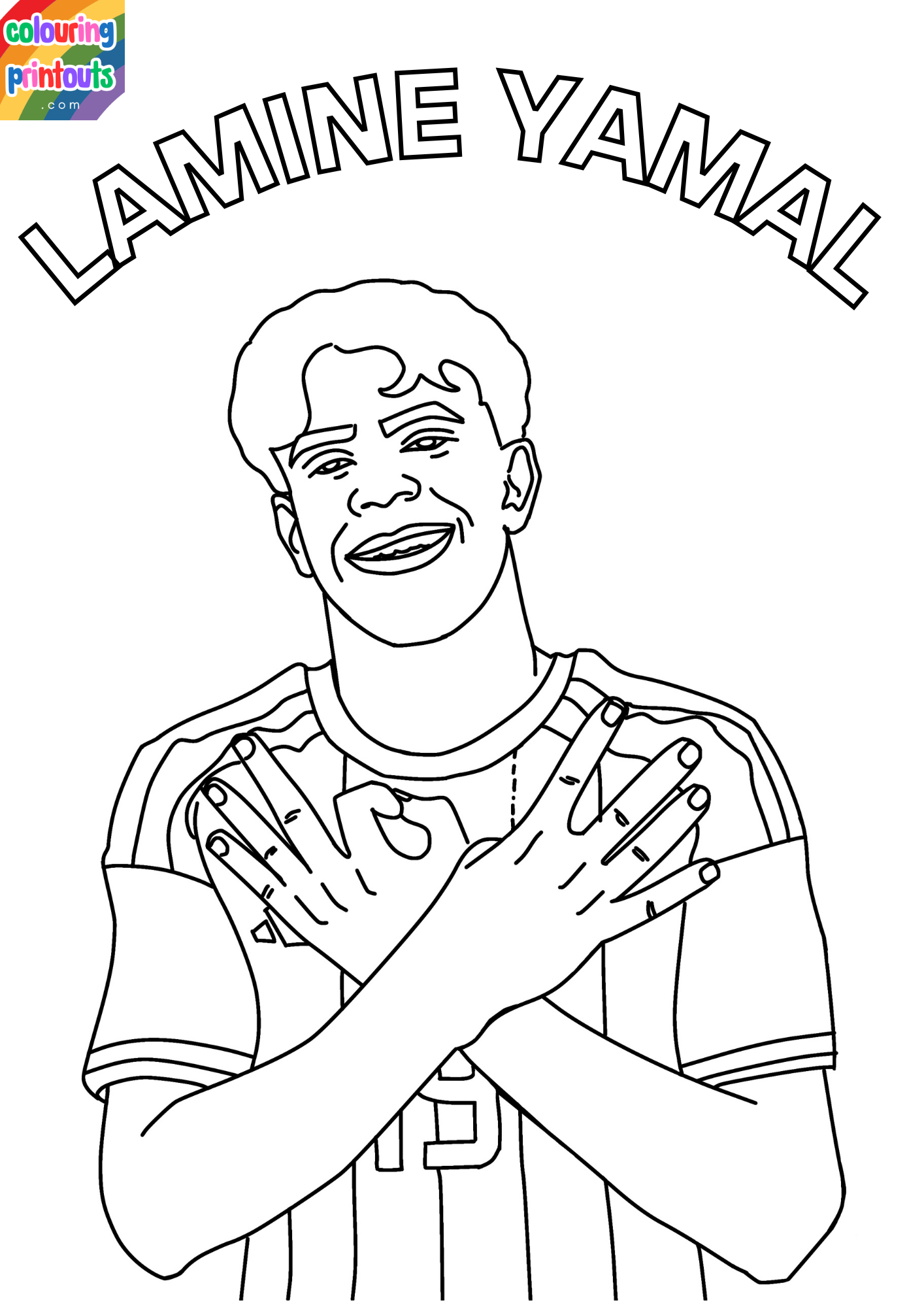 Lamine Yamal Coloring Pages