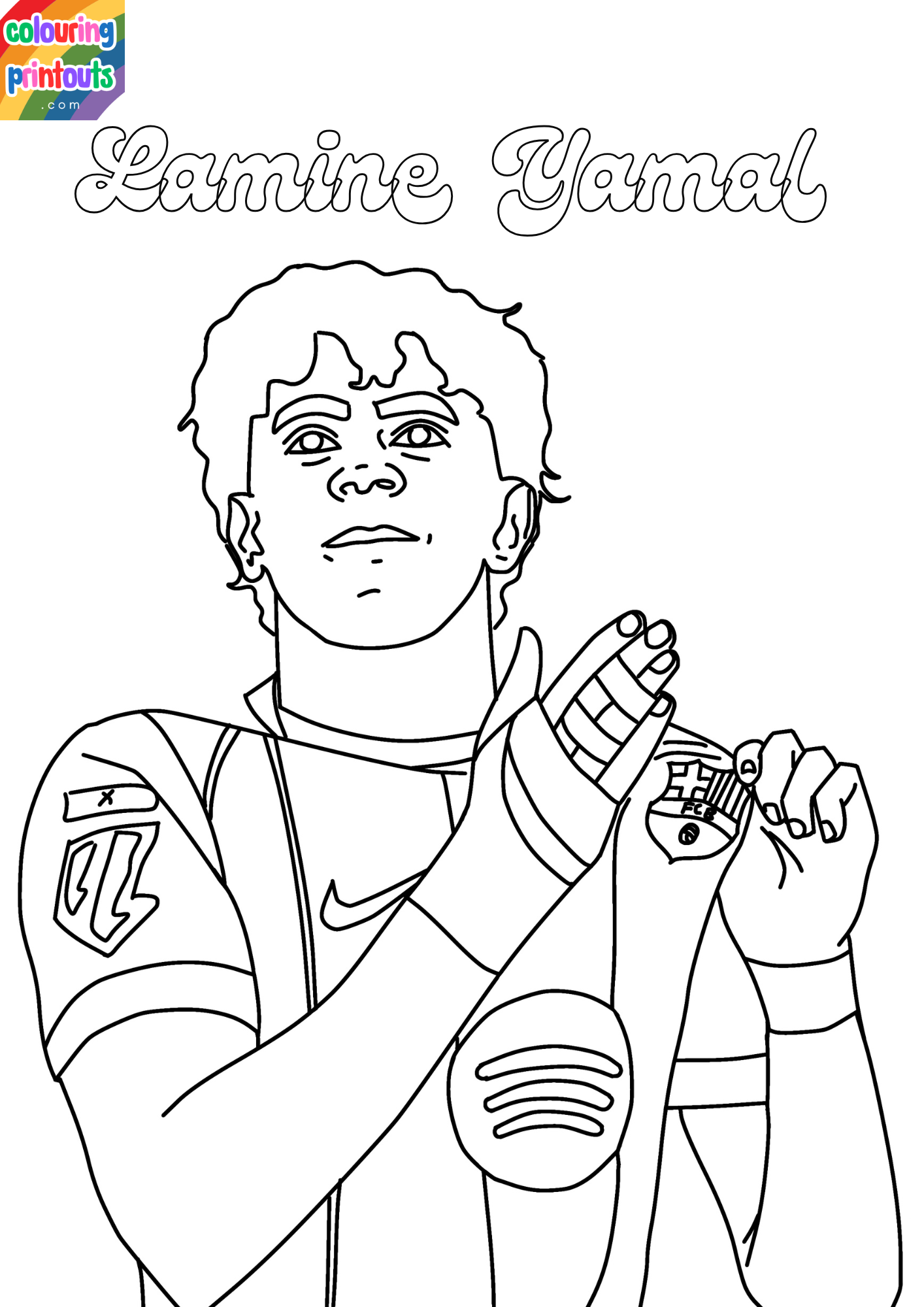 Lamine Yamal Coloring Pages