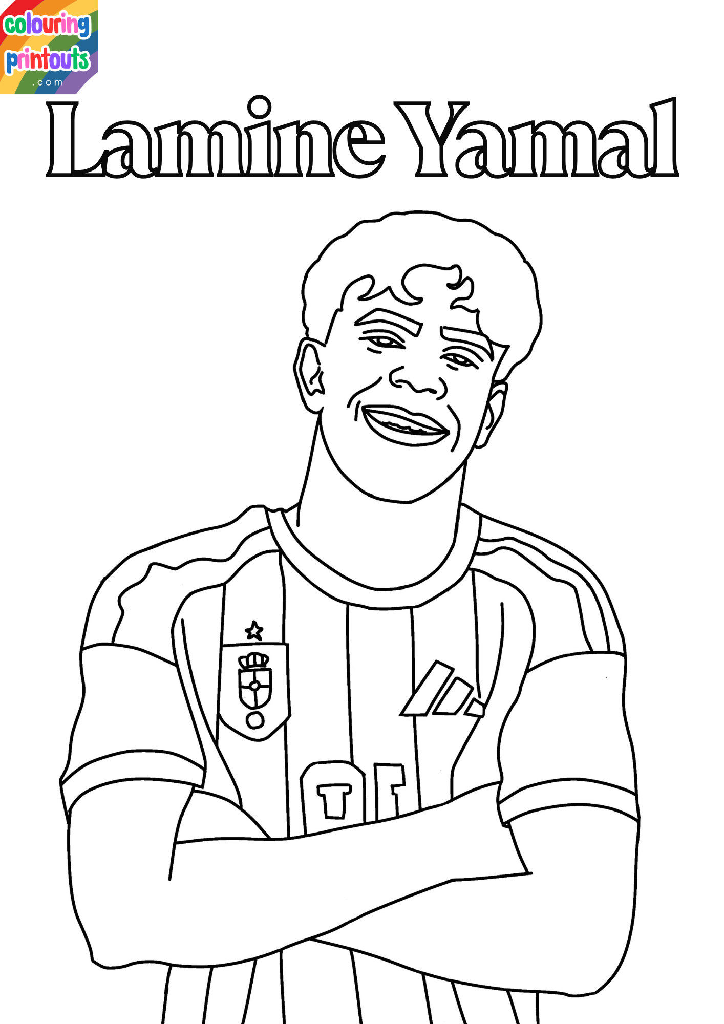 Lamine Yamal Coloring Pages