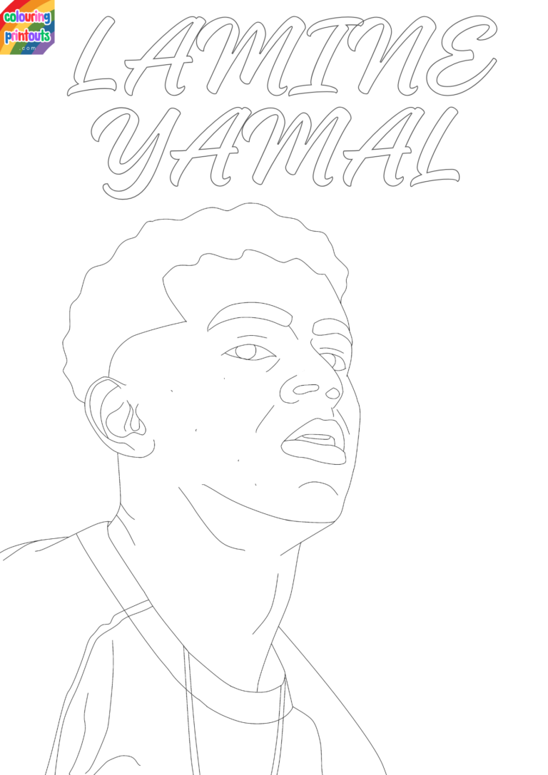 Lamine Yamal Coloring Pages (Free PDF Printables)