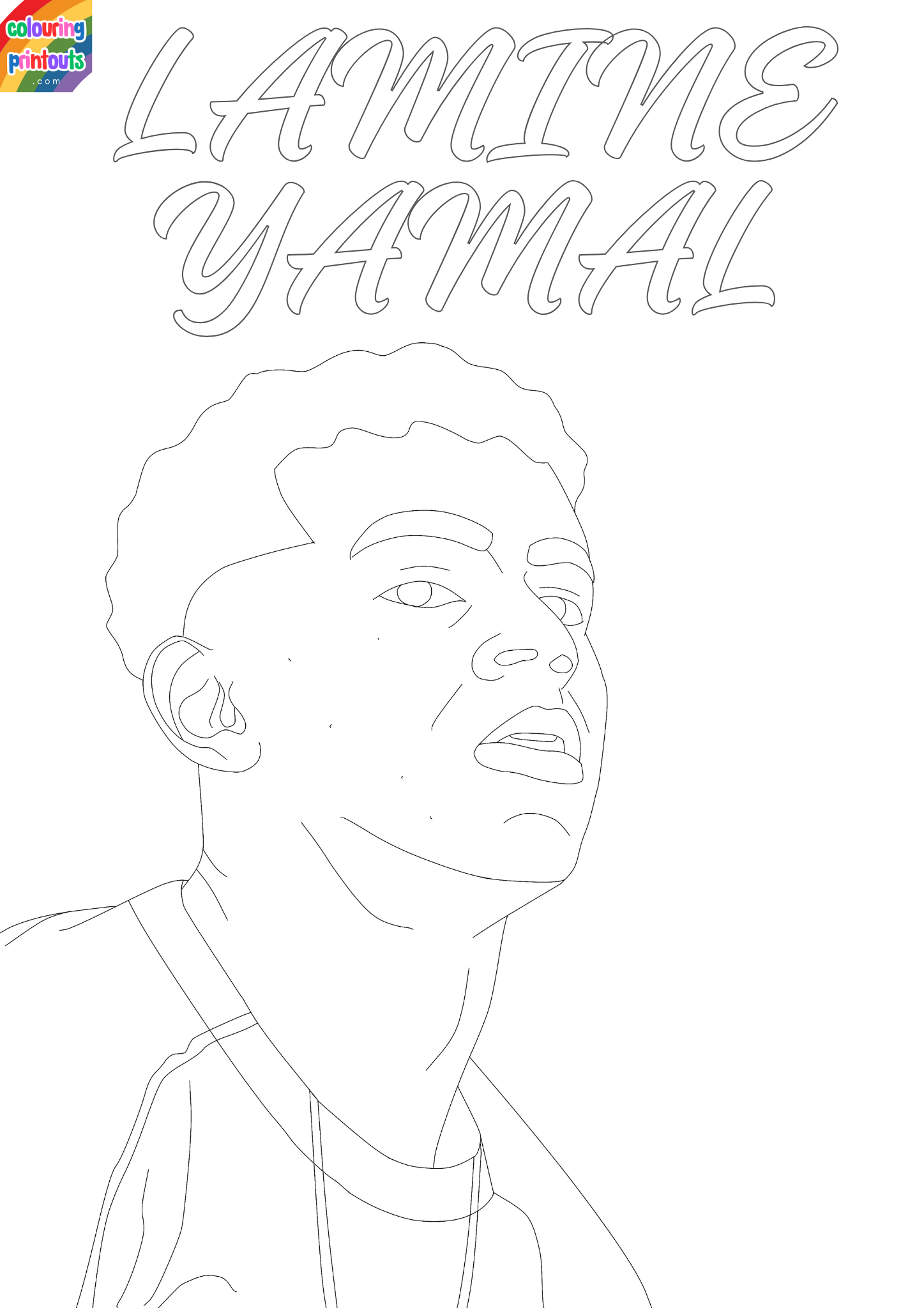 lamine yamal coloring page barcelona