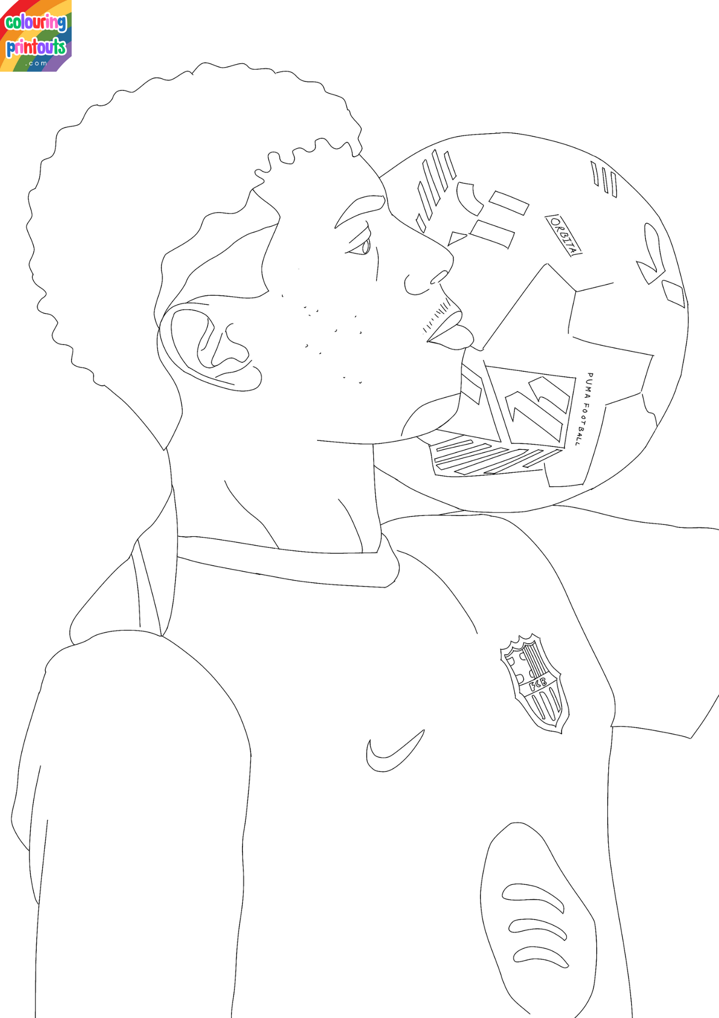 lamine yamal coloring page free printable
