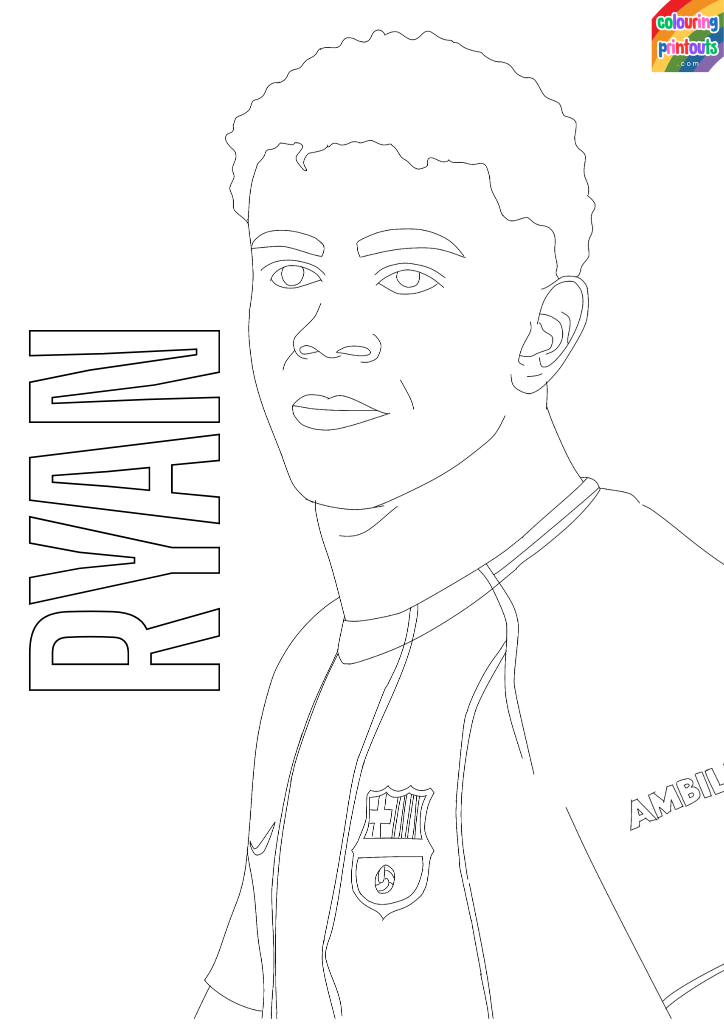 lamine yamal coloring page spain