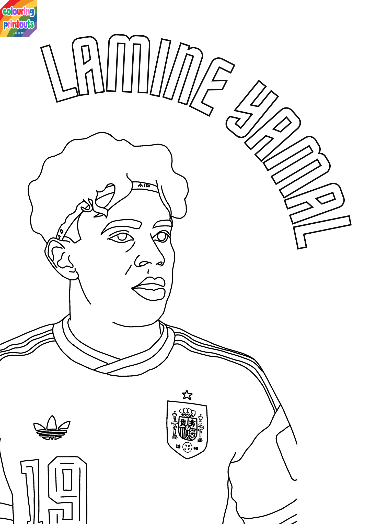 lamine yamal coloring pages