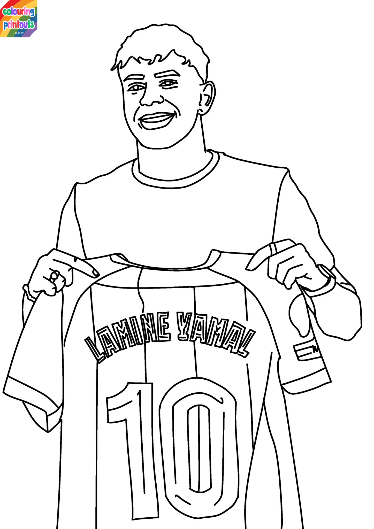 lamine yamal coloring pages