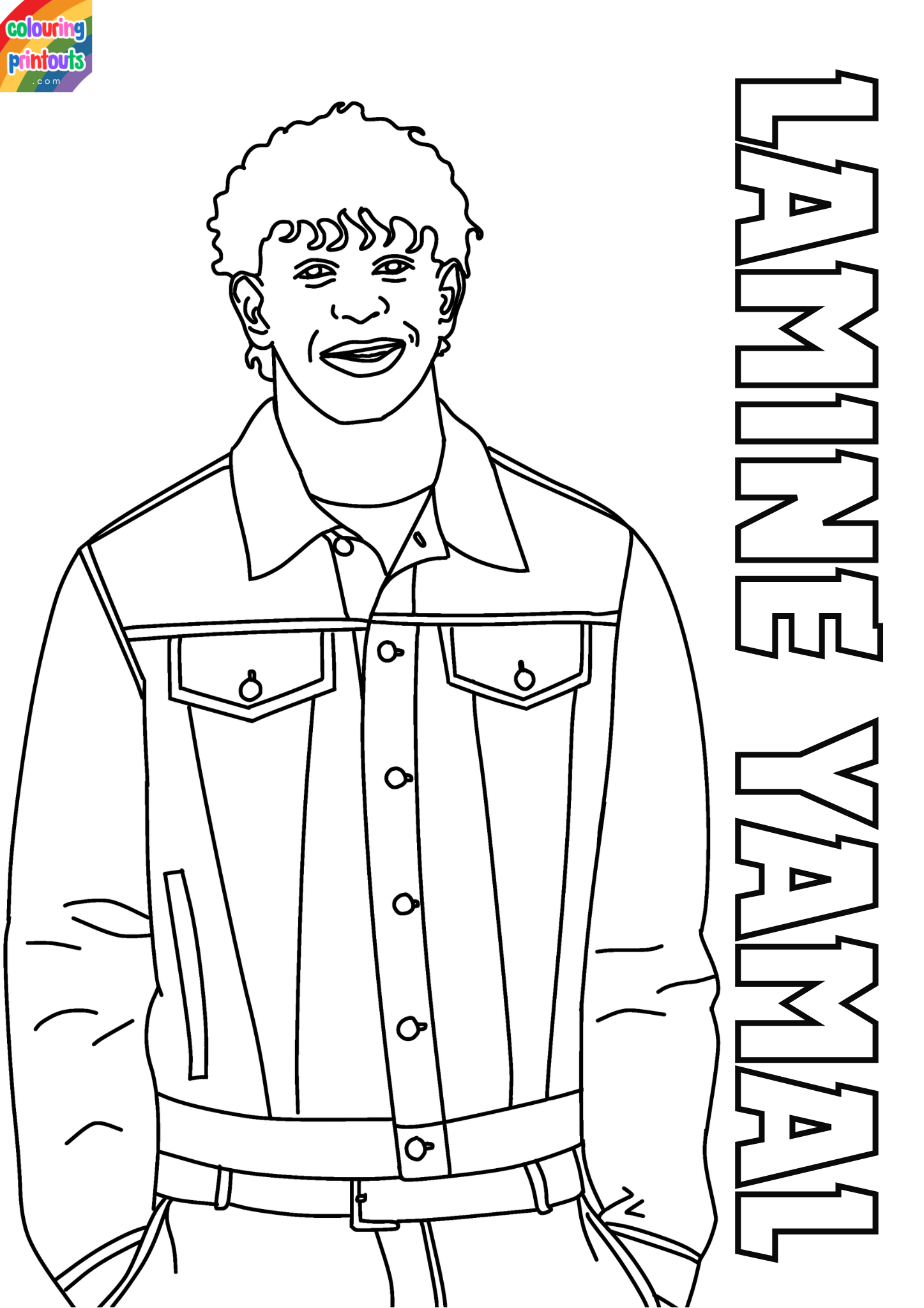 lamine yamal printable coloring pages