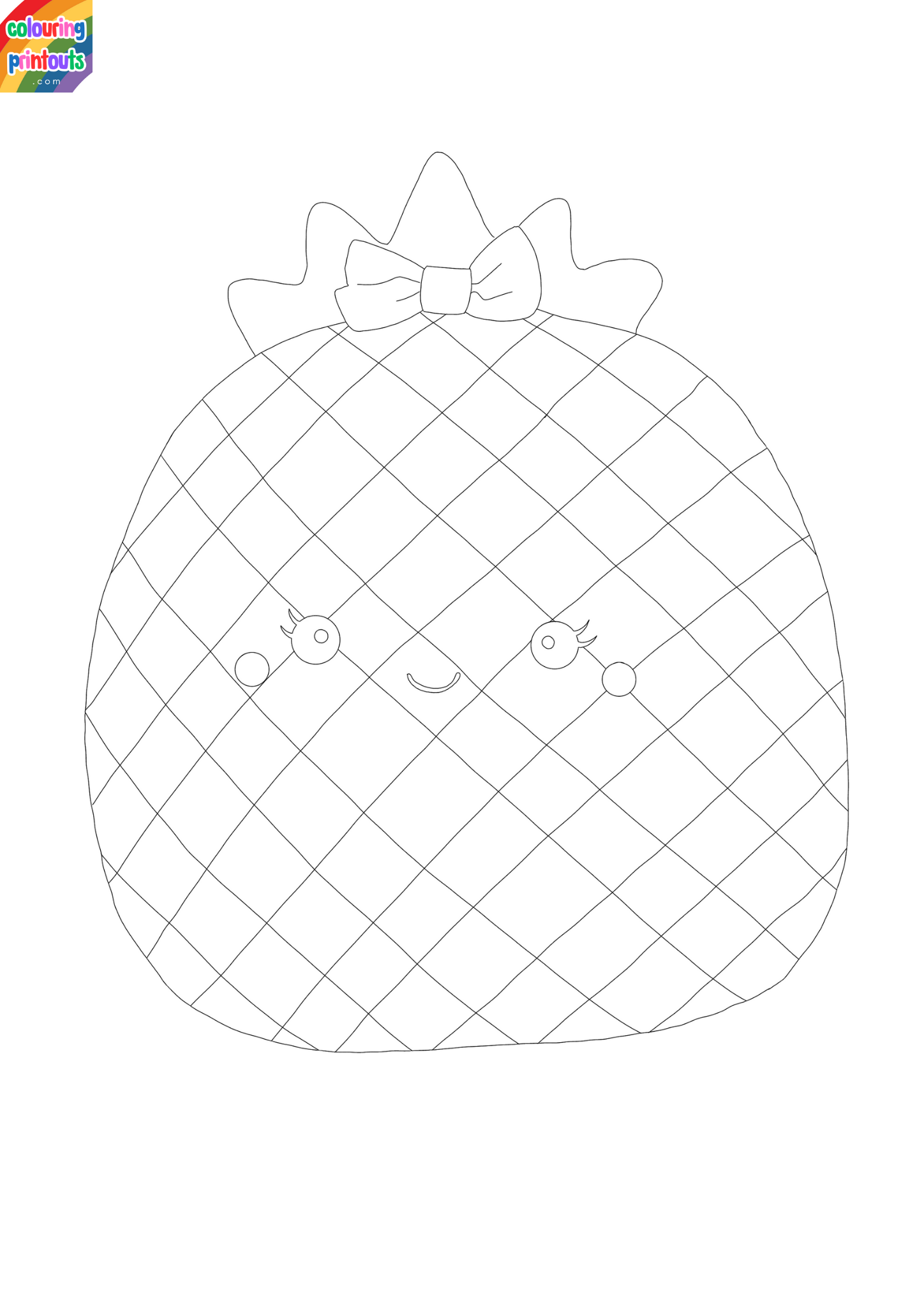 Food Squishmallow Coloring Pages