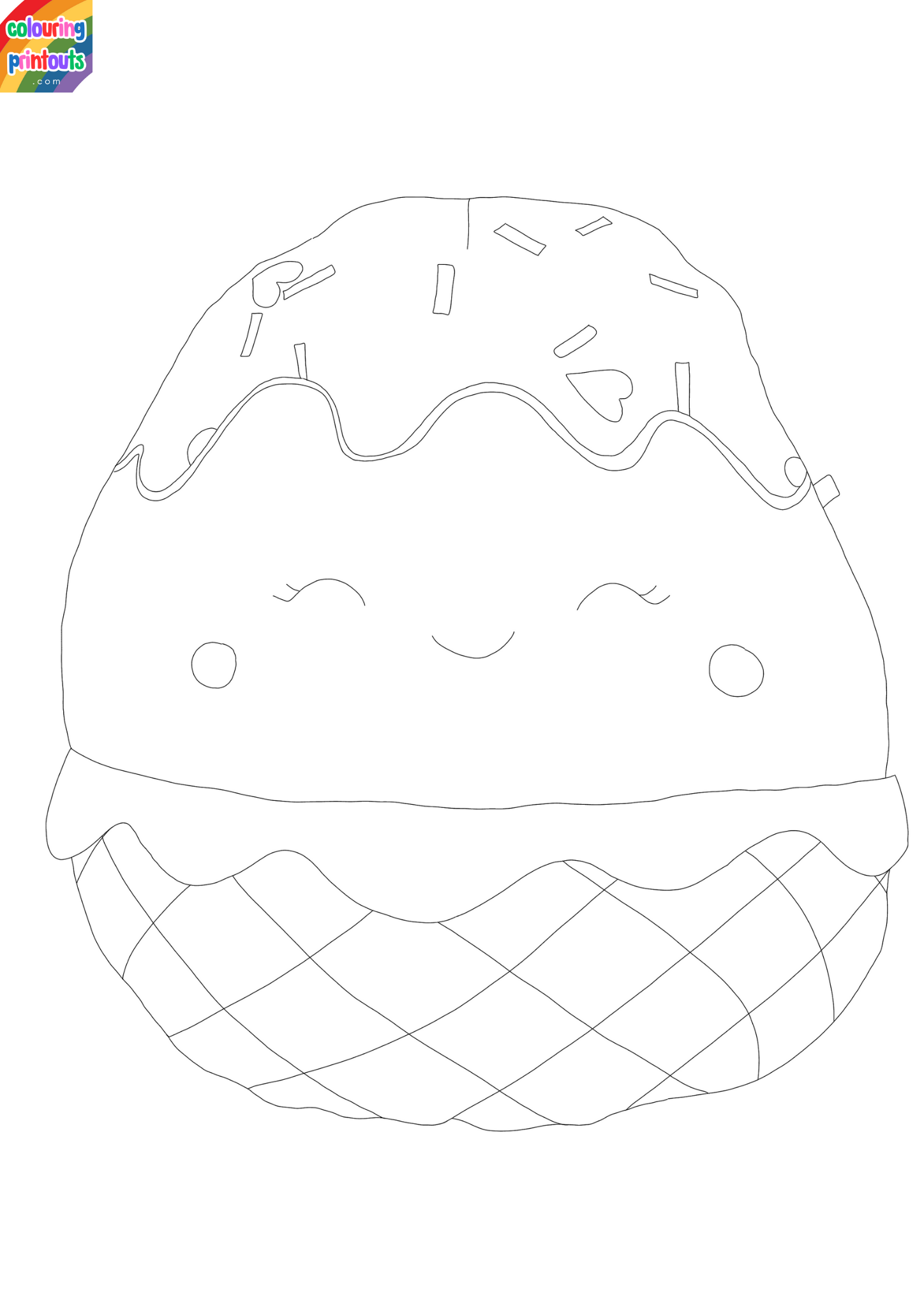 Food Squishmallow Coloring Pages