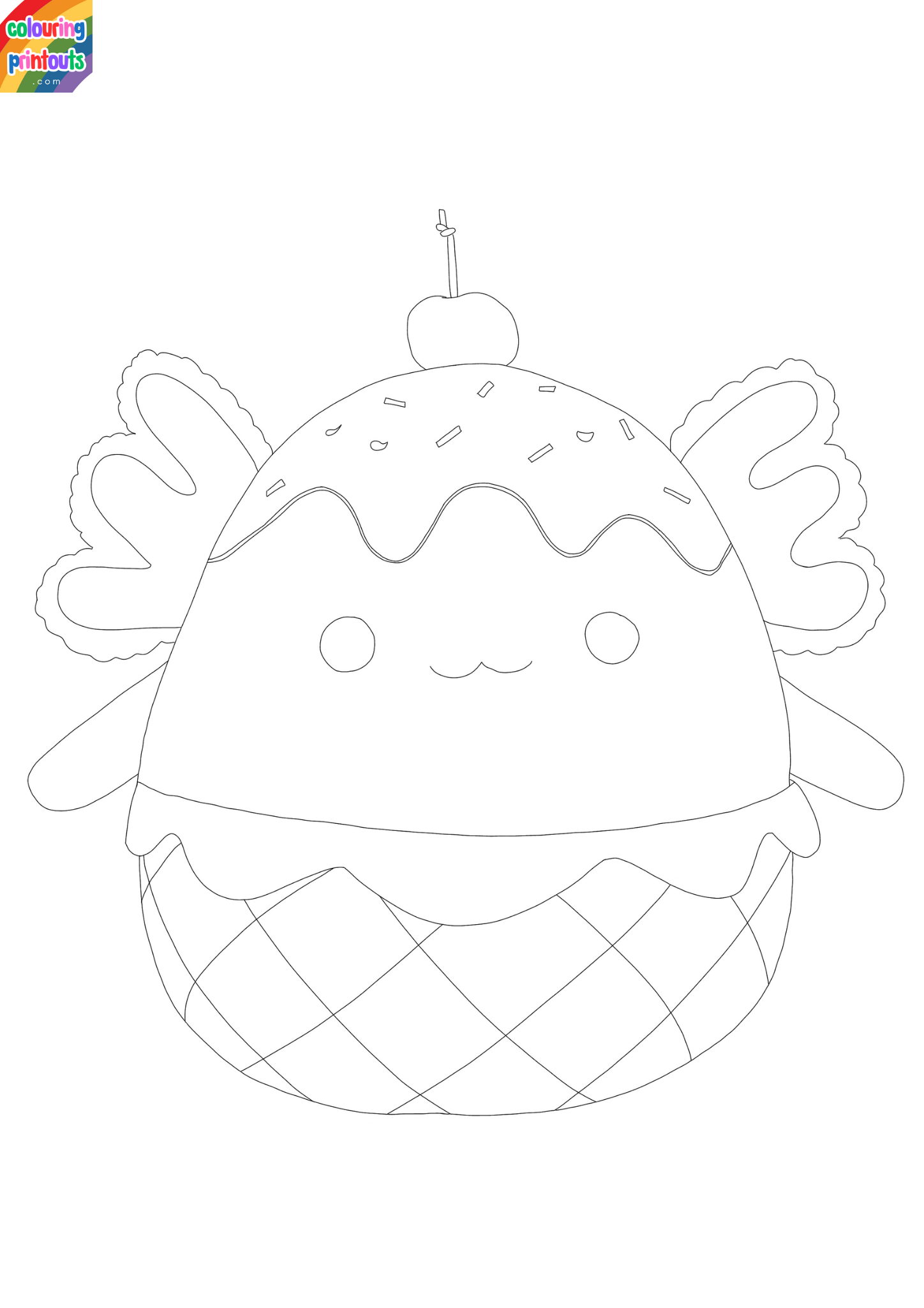 Food Squishmallow Coloring Pages