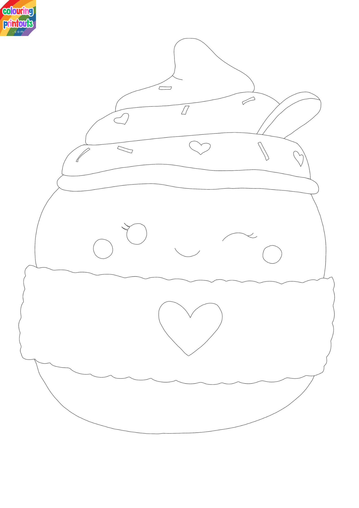 Food Squishmallow Coloring Pages