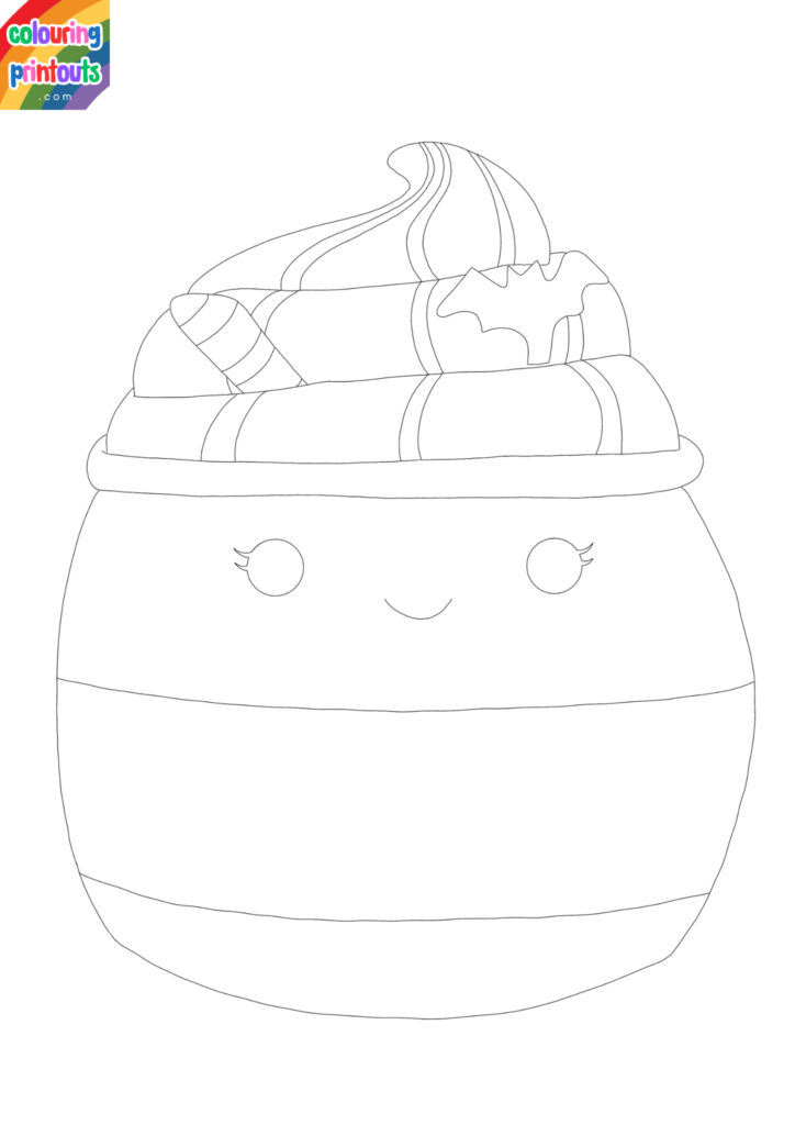 Food Squishmallow Coloring Pages
