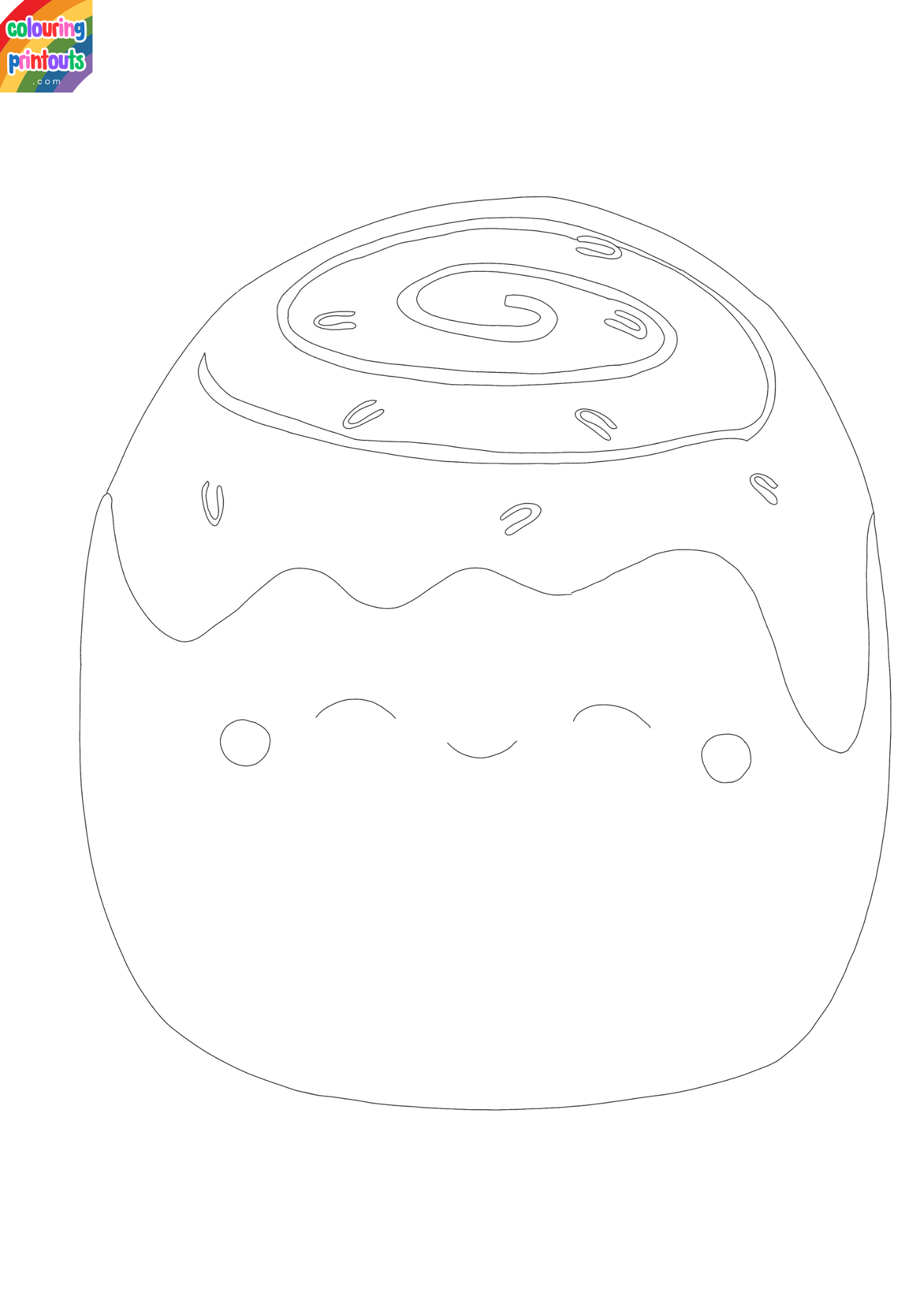 Food Squishmallow Coloring Pages