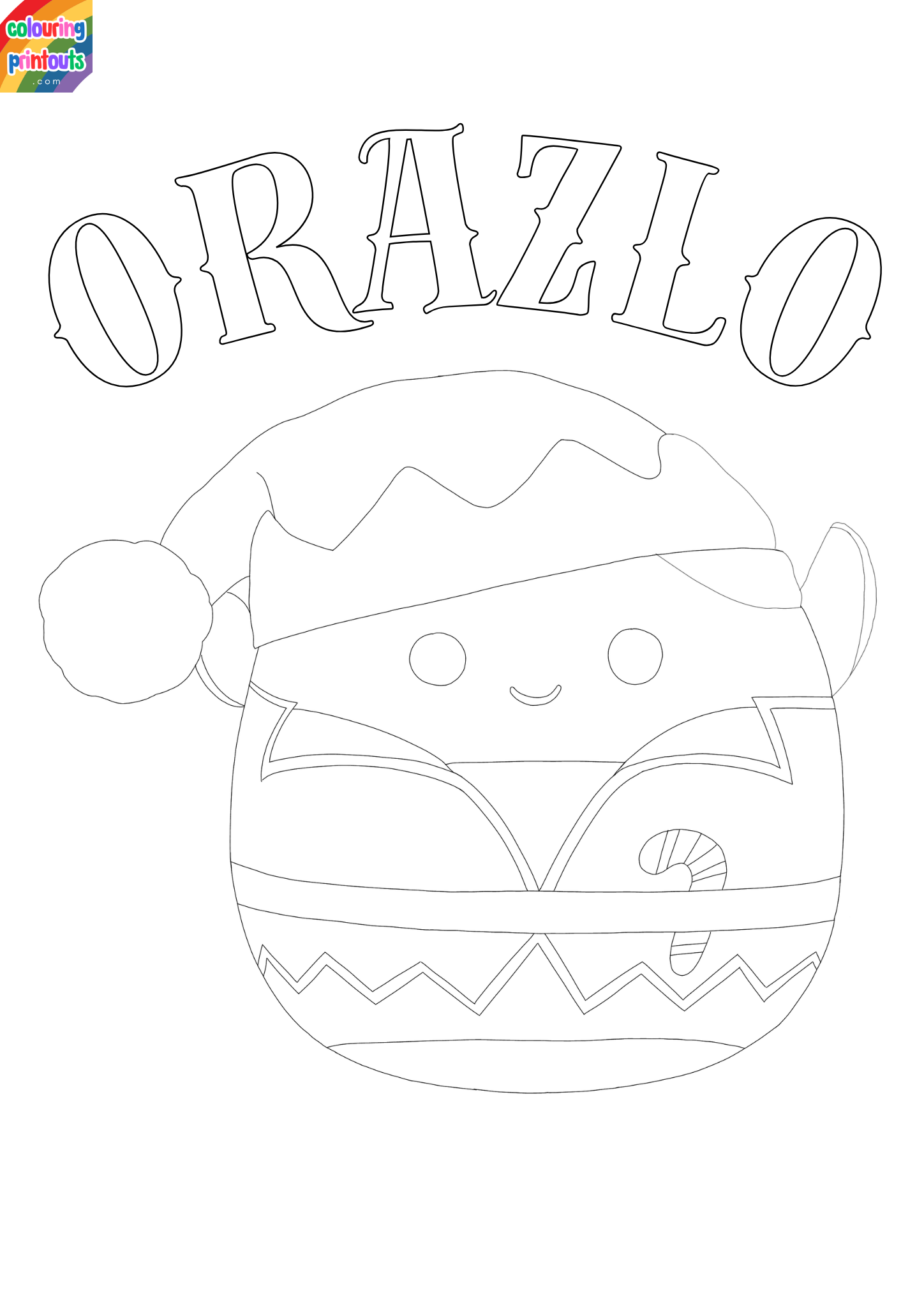 Orazlo squishmallow coloring pages