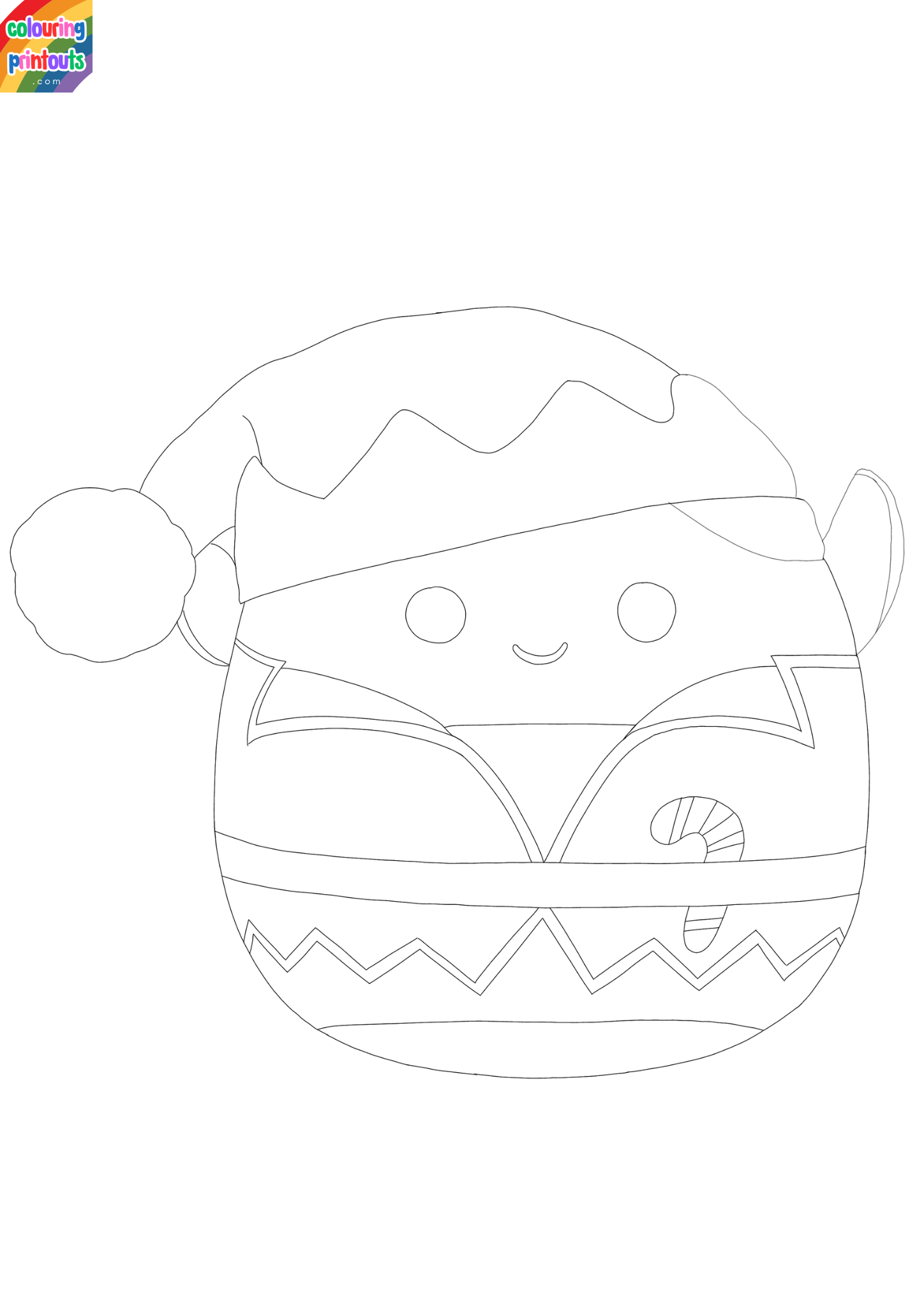 Squishmallows Christmas Coloring Pages