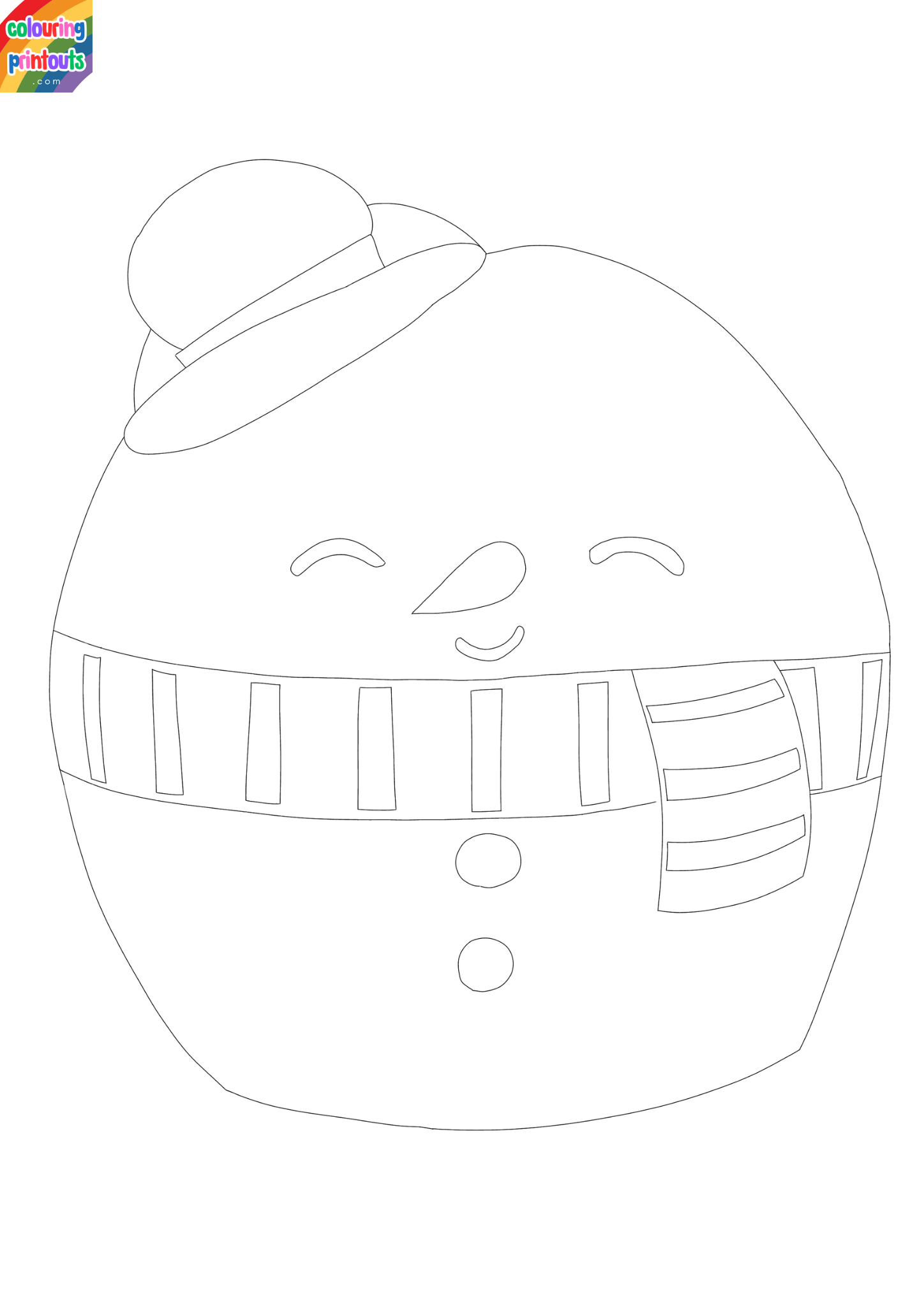Squishmallows Christmas Coloring Pages