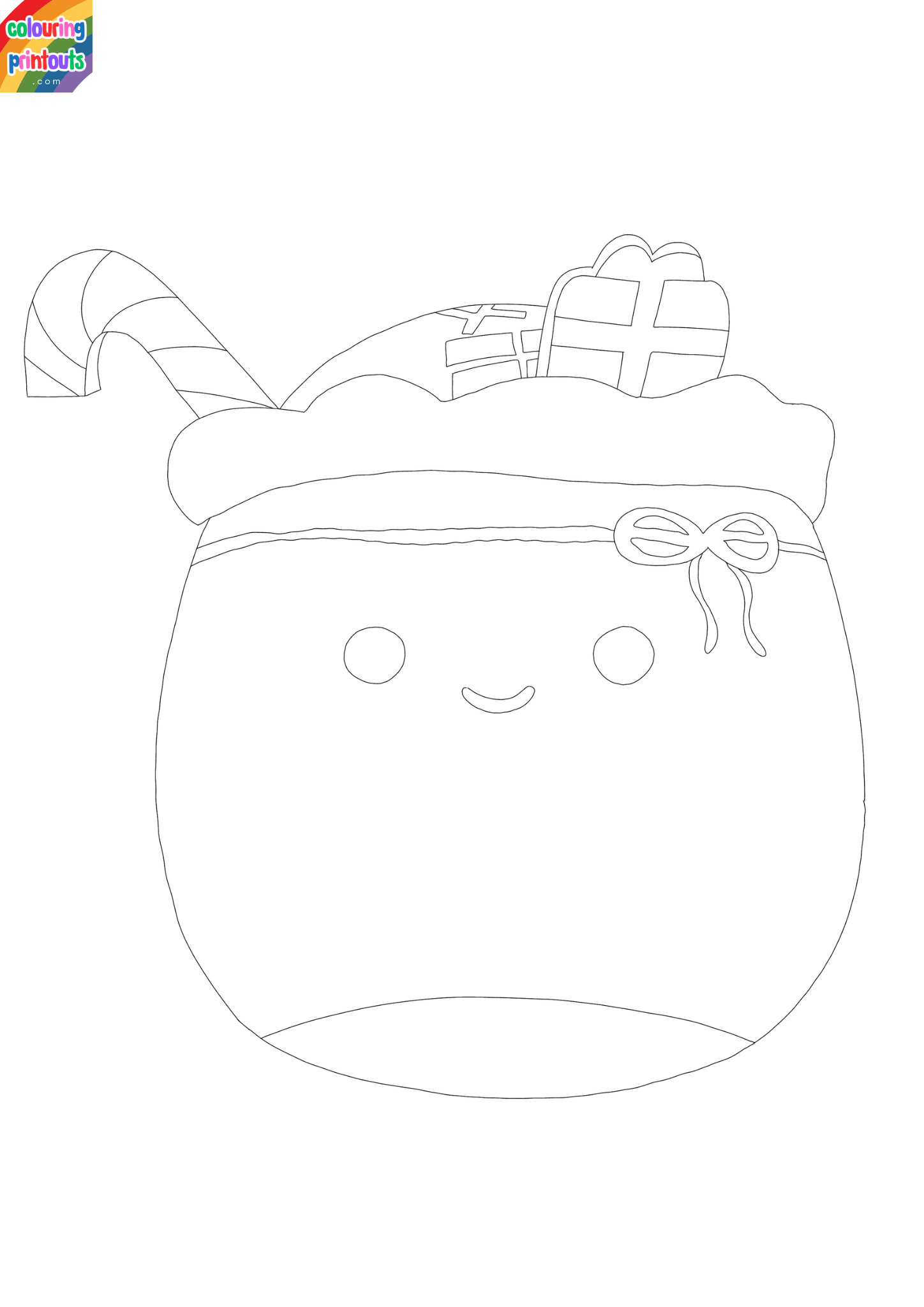 Squishmallows Christmas Coloring Pages